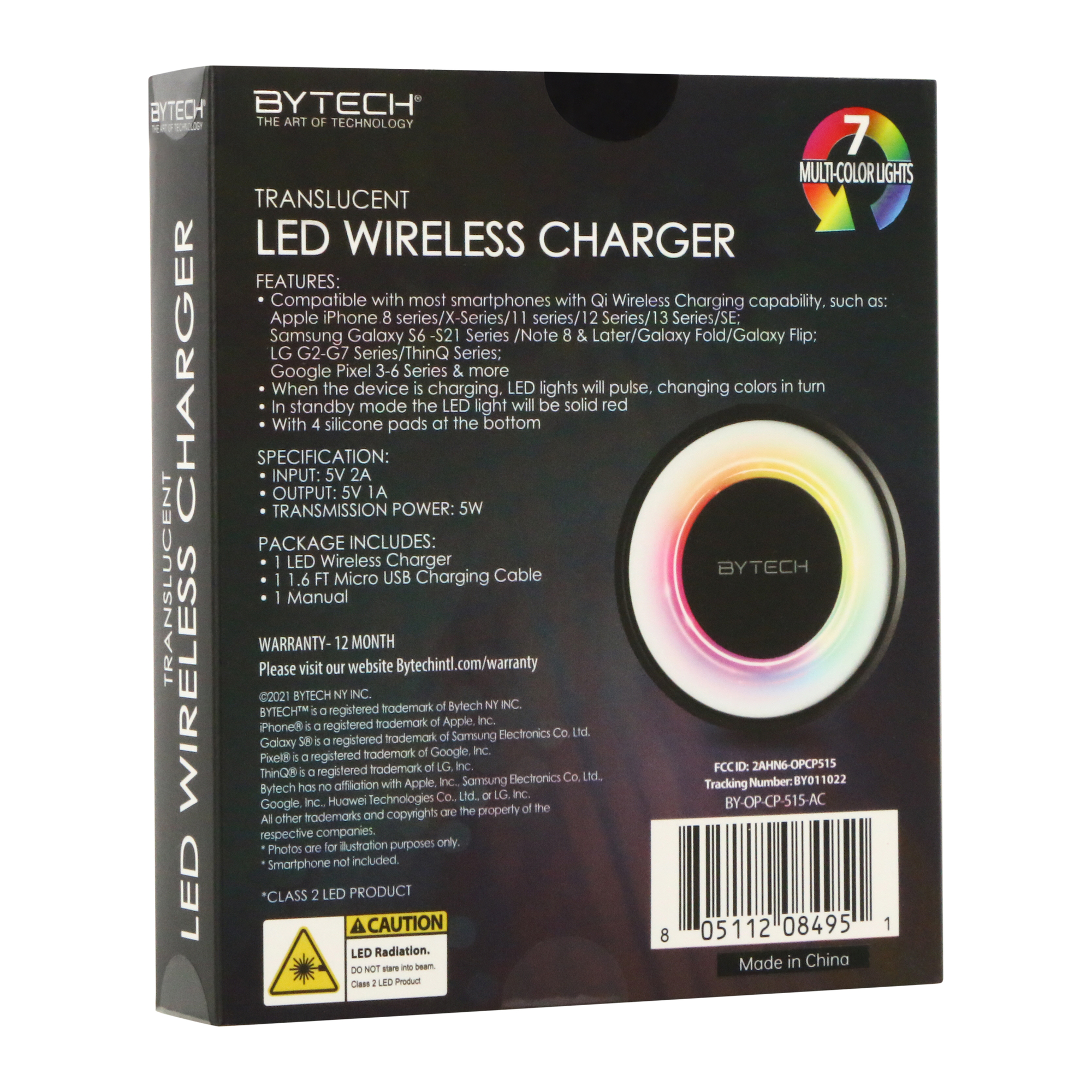 Translucent LED Wireless Charger
