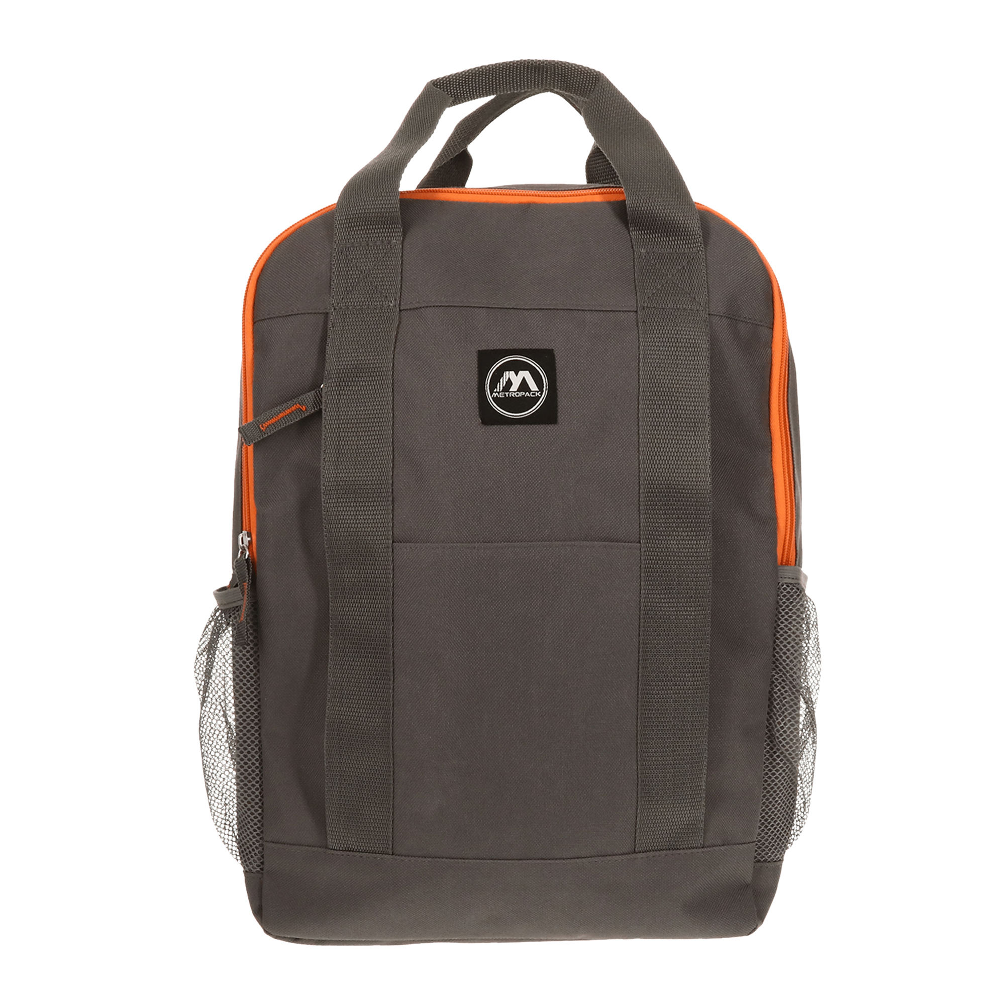 Gray Top Handle Backpack 16in