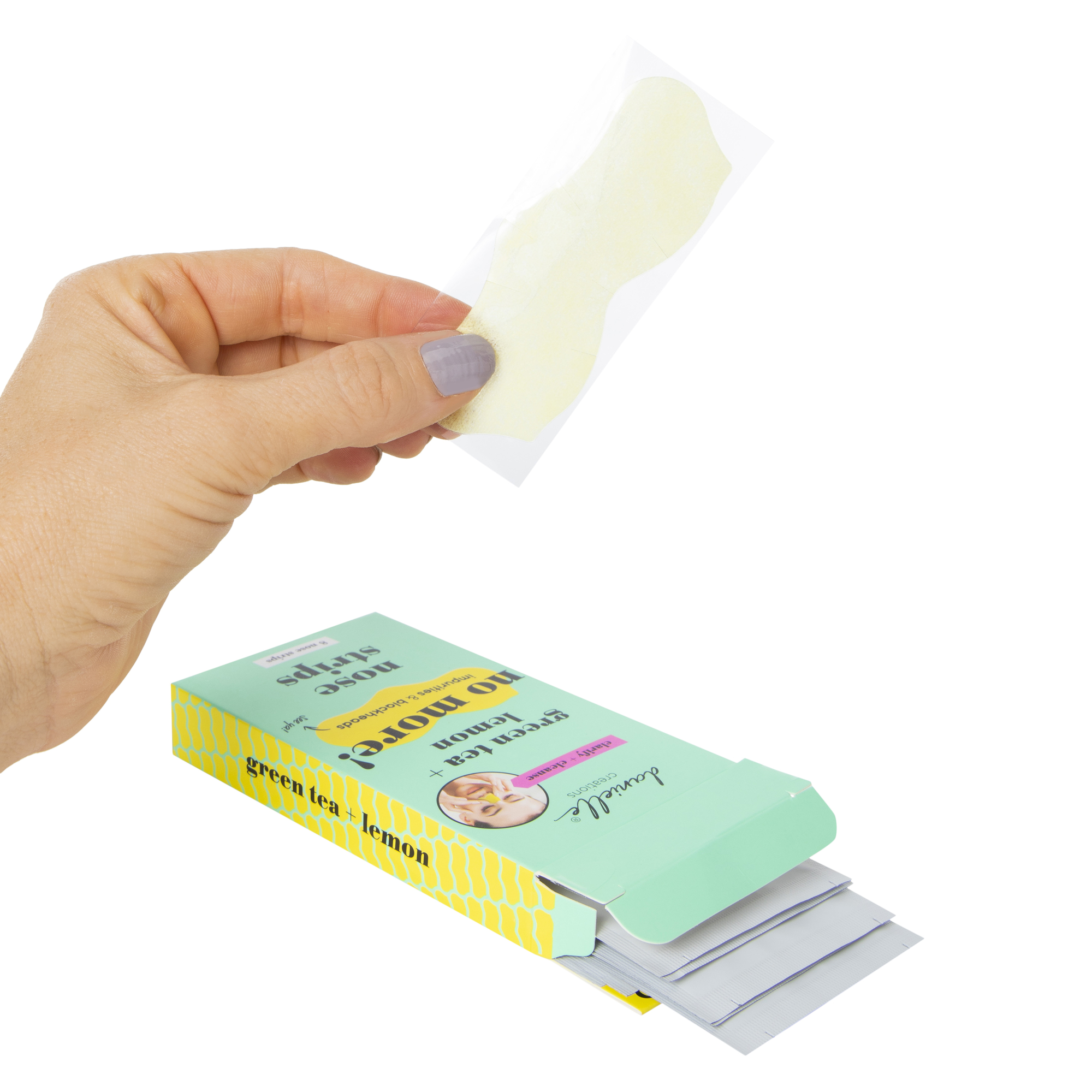 Danielle Creations® Green Tea & Lemon Nose Strips 8-Pack