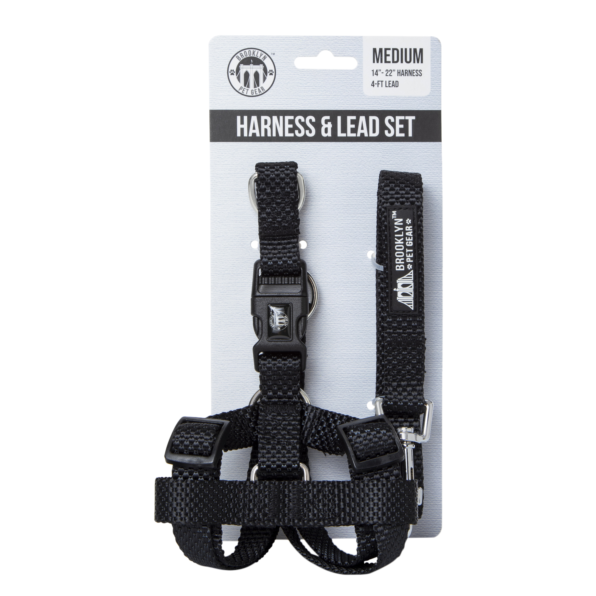 Dog Harness & 4ft Leash Set