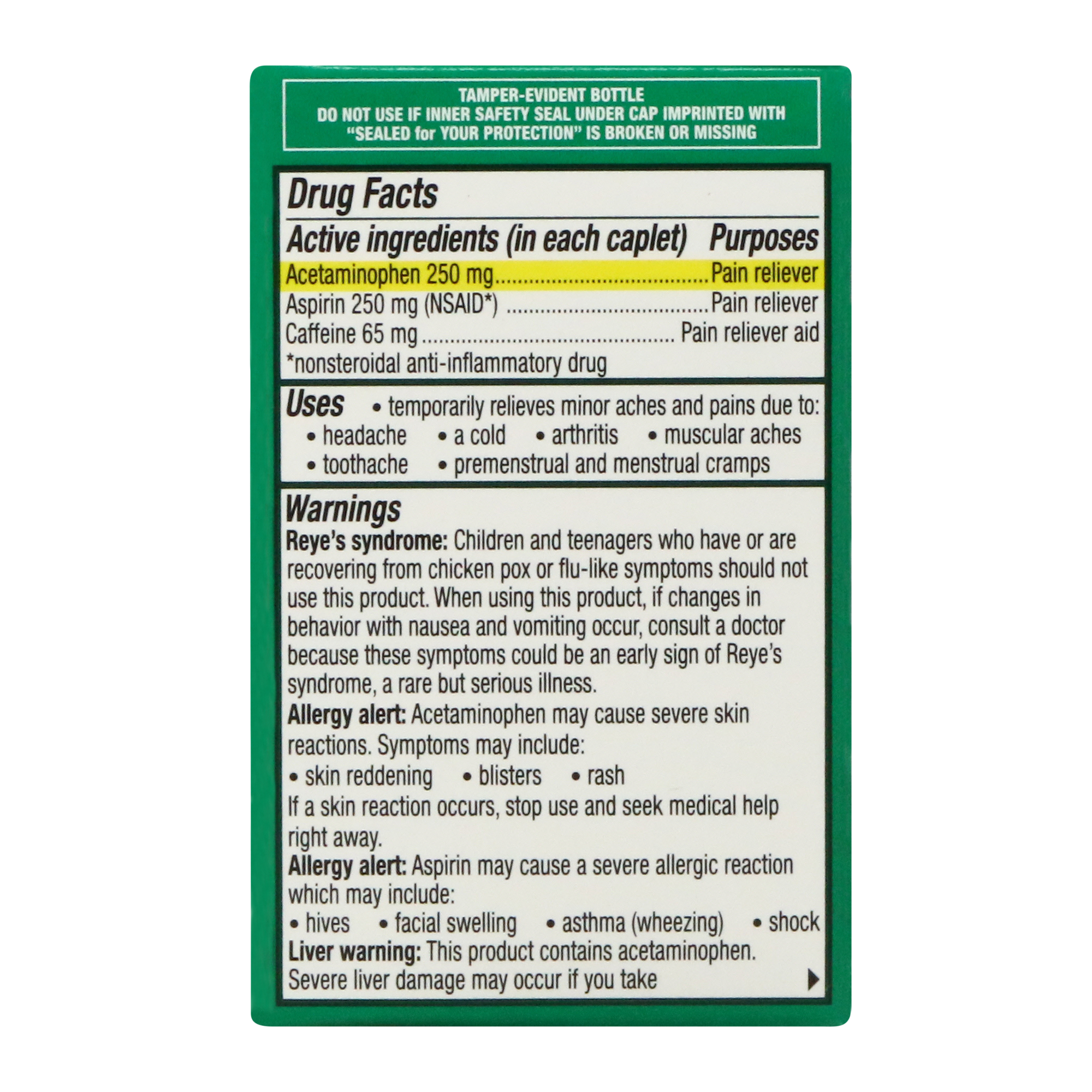 Excedrin Extra Strength Pain Reliever - 24 Caplets