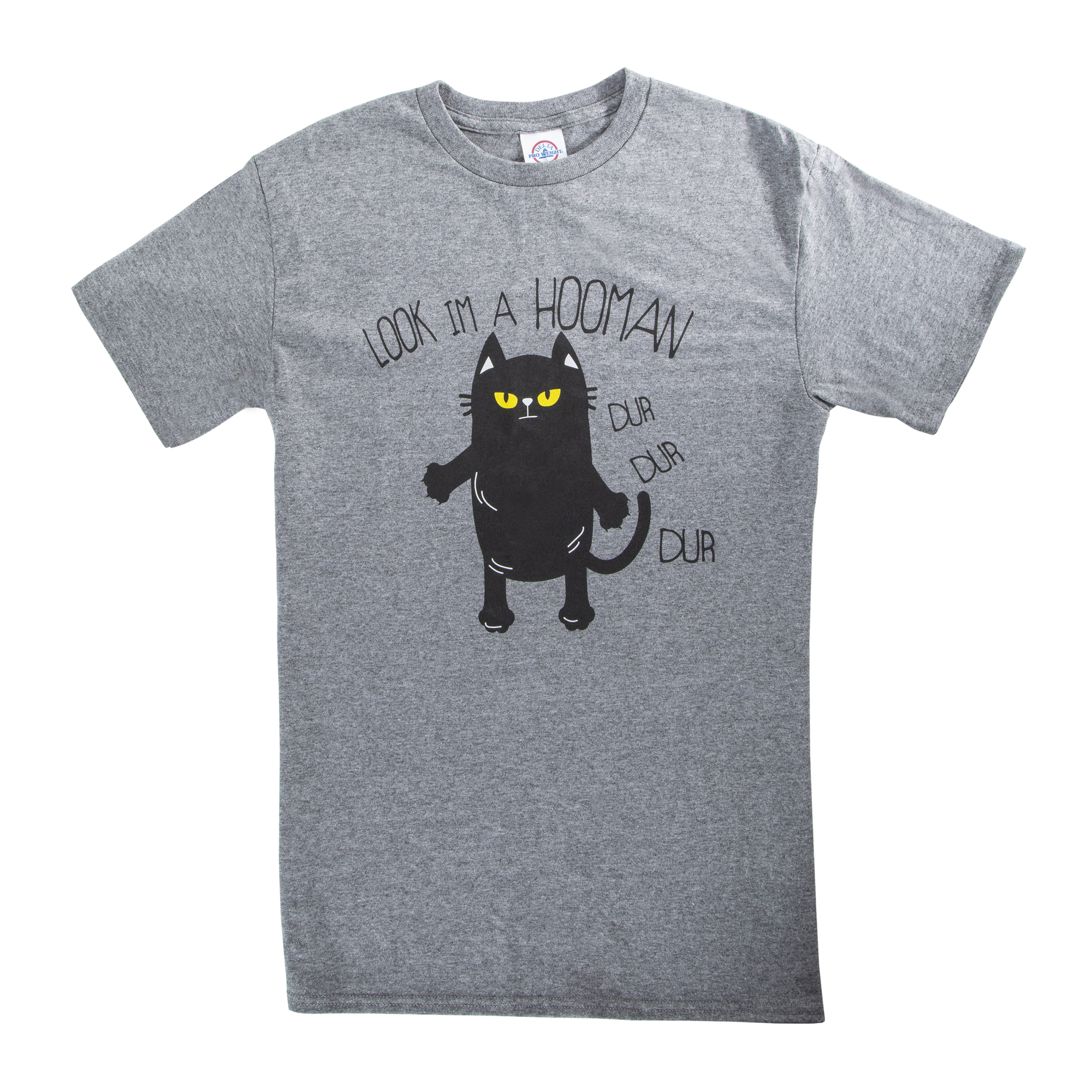 'Look, I'm A Hooman, Dur Dur Dur' Cat Graphic Tee - Small