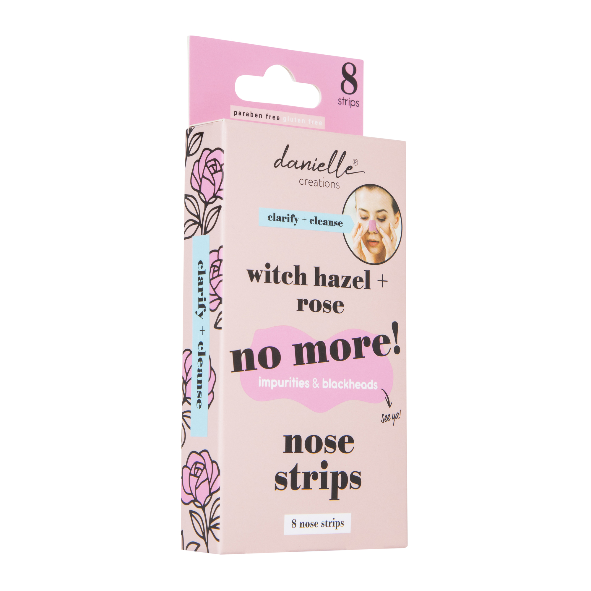 Danielle Creations® Witch Hazel & Rose Nose Strips 8-Pack
