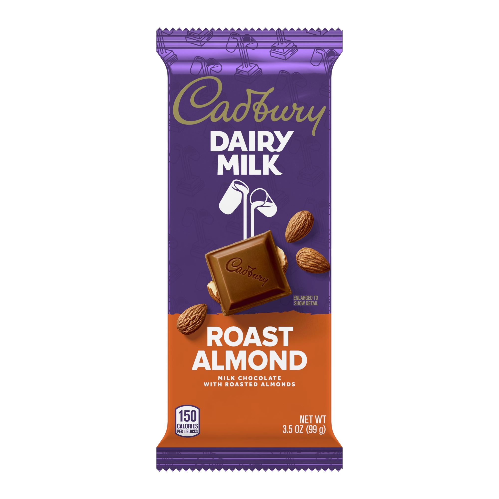Cadbury Dairy Milk Roast Almond Candy Bar 3.5oz