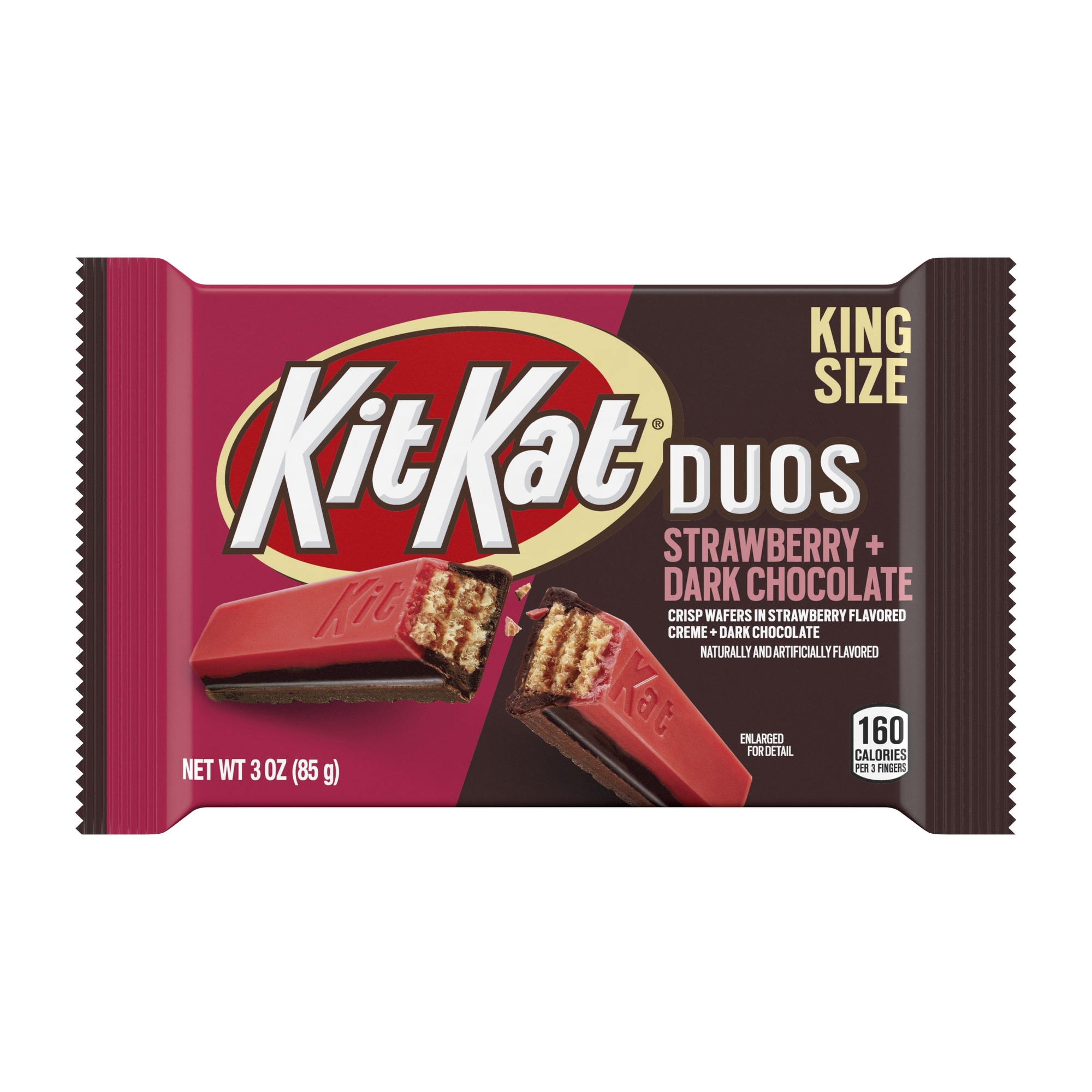 Kit Kat® Duos Strawberry + Dark Chocolate King Size Candy Bar 3oz