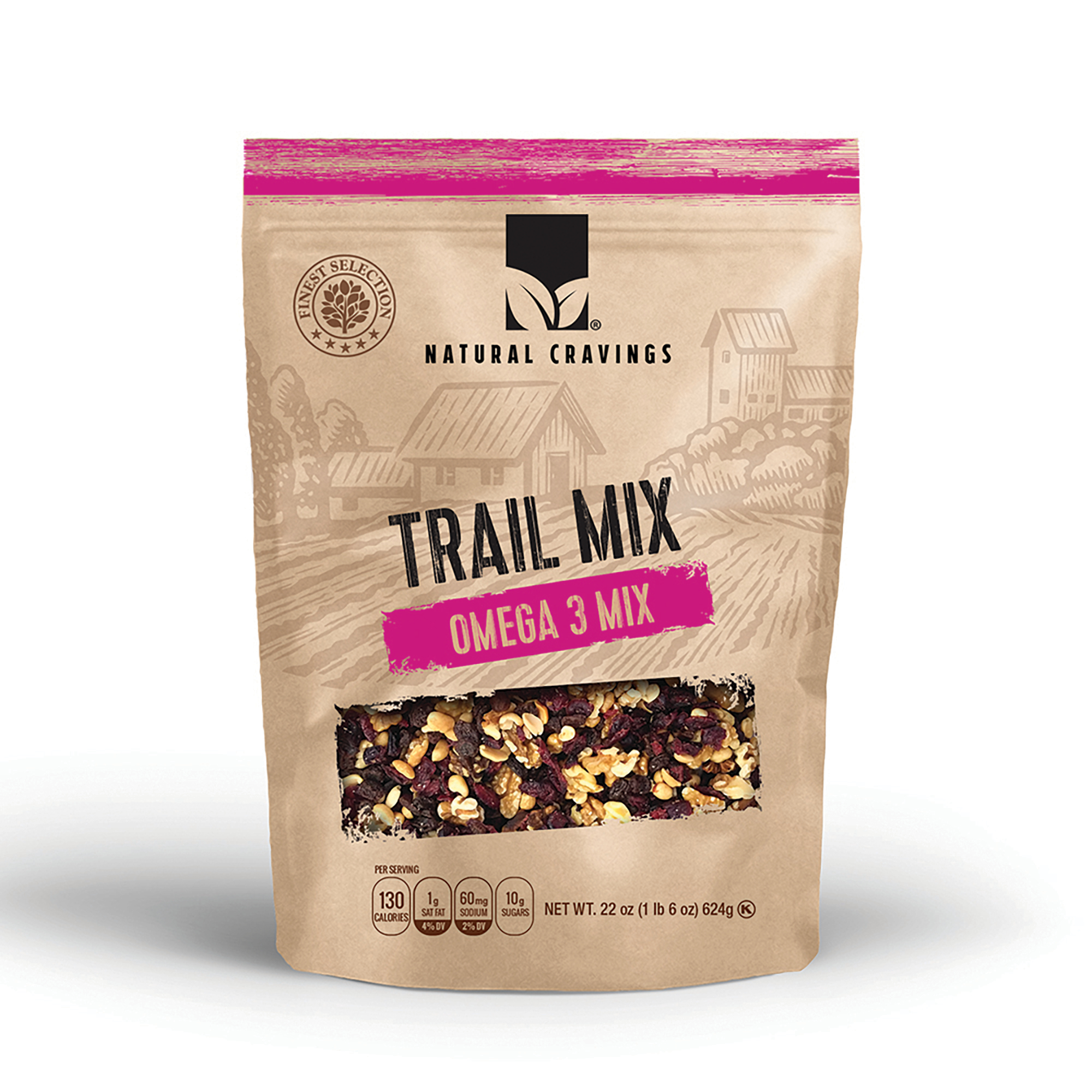 Natural Cravings® Omega-3 Trail Mix 22oz