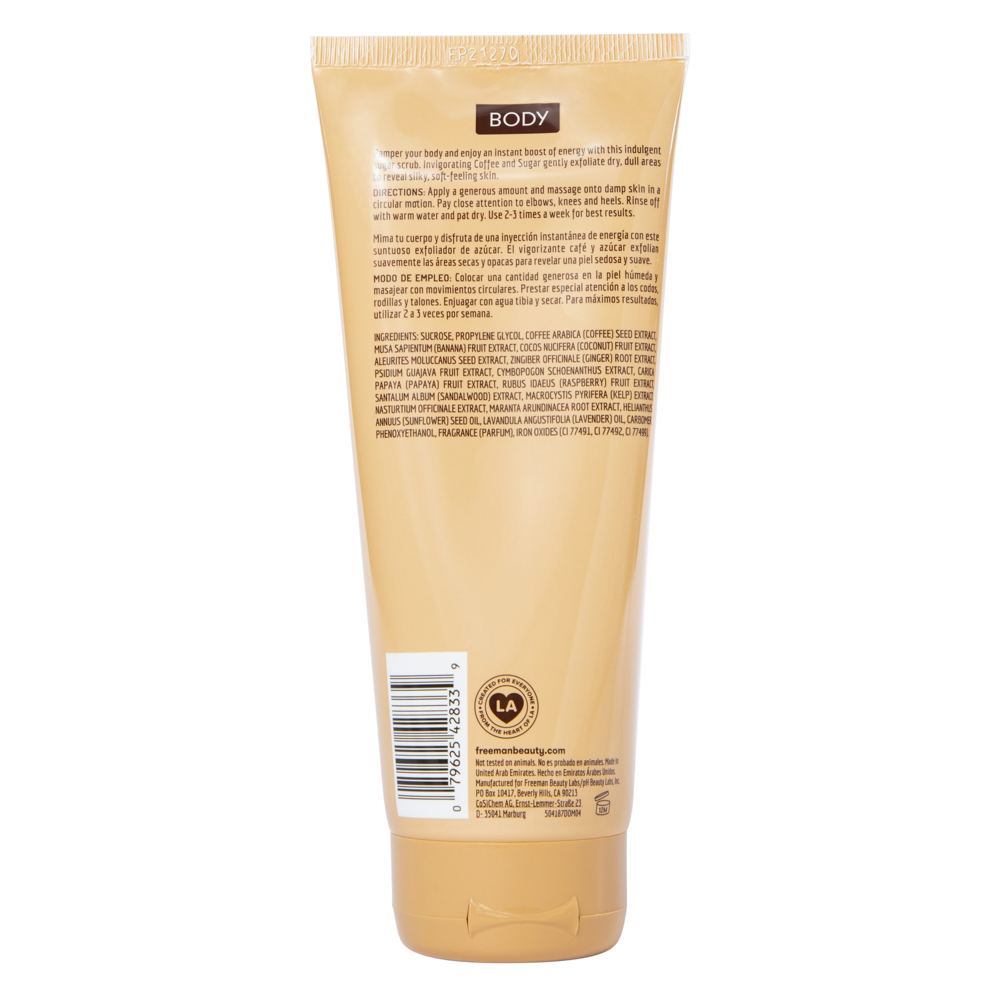 Freeman® Exfoliating Coffee Sugar Body Scrub 6oz