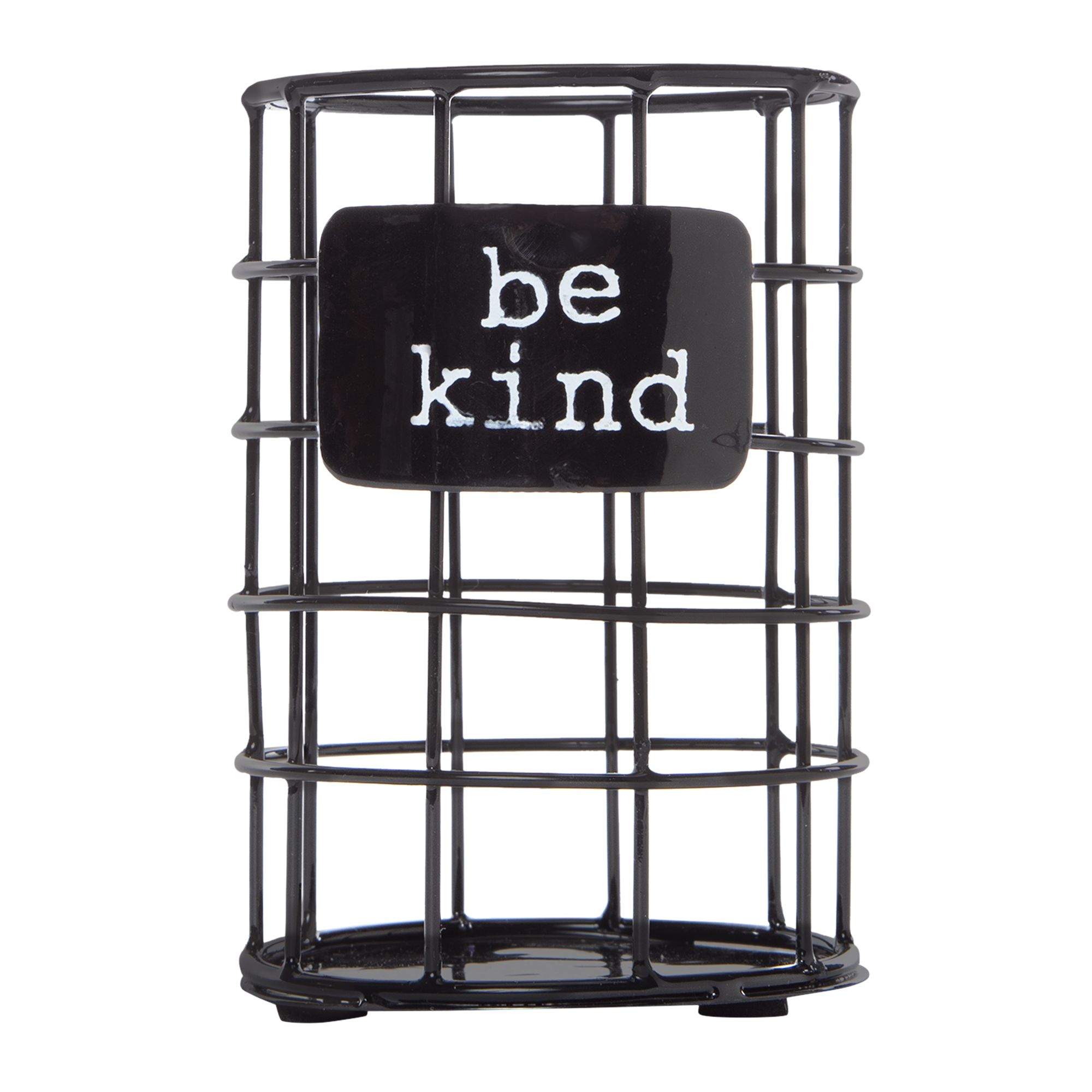 Be Kind' Wire Makeup Brush Holder 3.5 x 5in