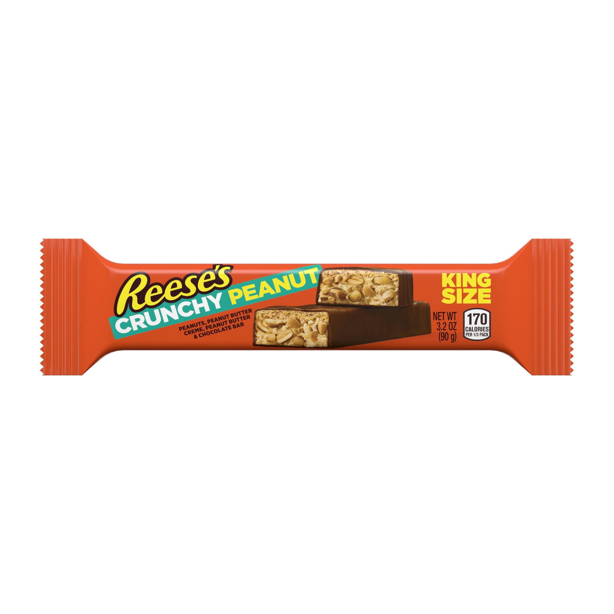Reese's Crunchy Peanut King Size Candy Bar 3.2oz