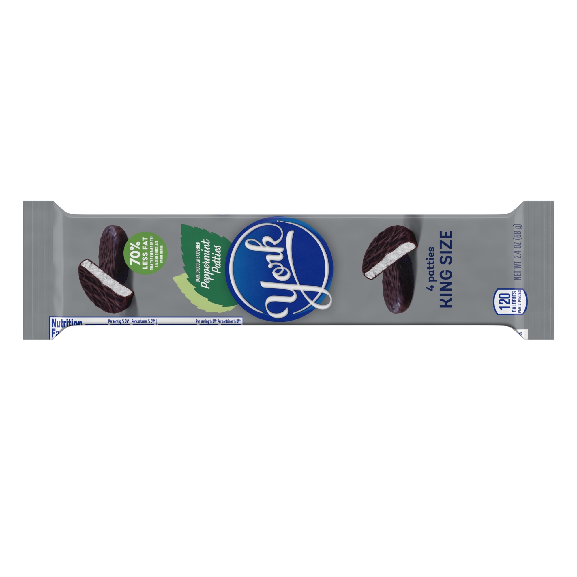 York Dark Chocolate King Size Peppermint Patties 2.4oz