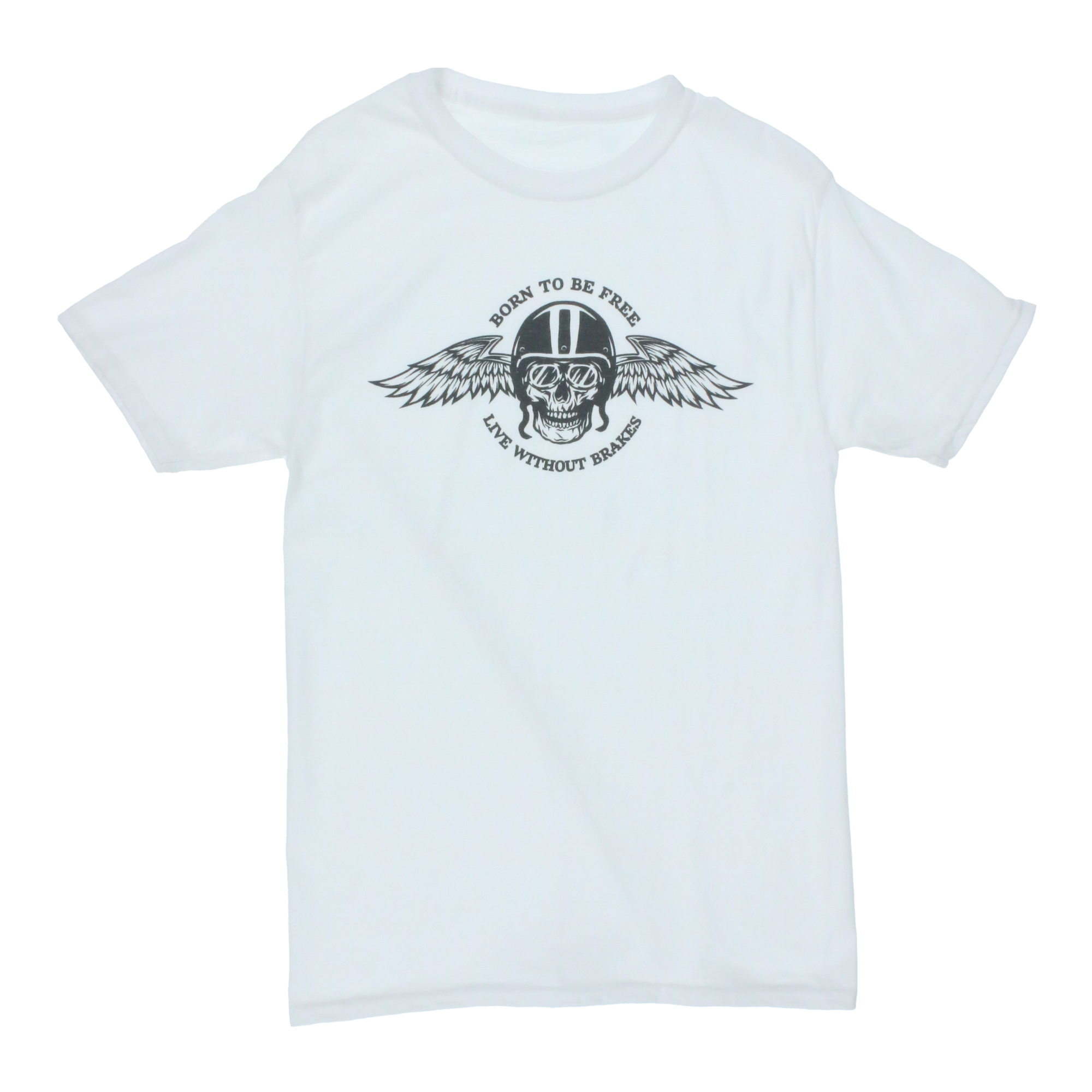 'Born To Be Free' Skull Graphic Tee