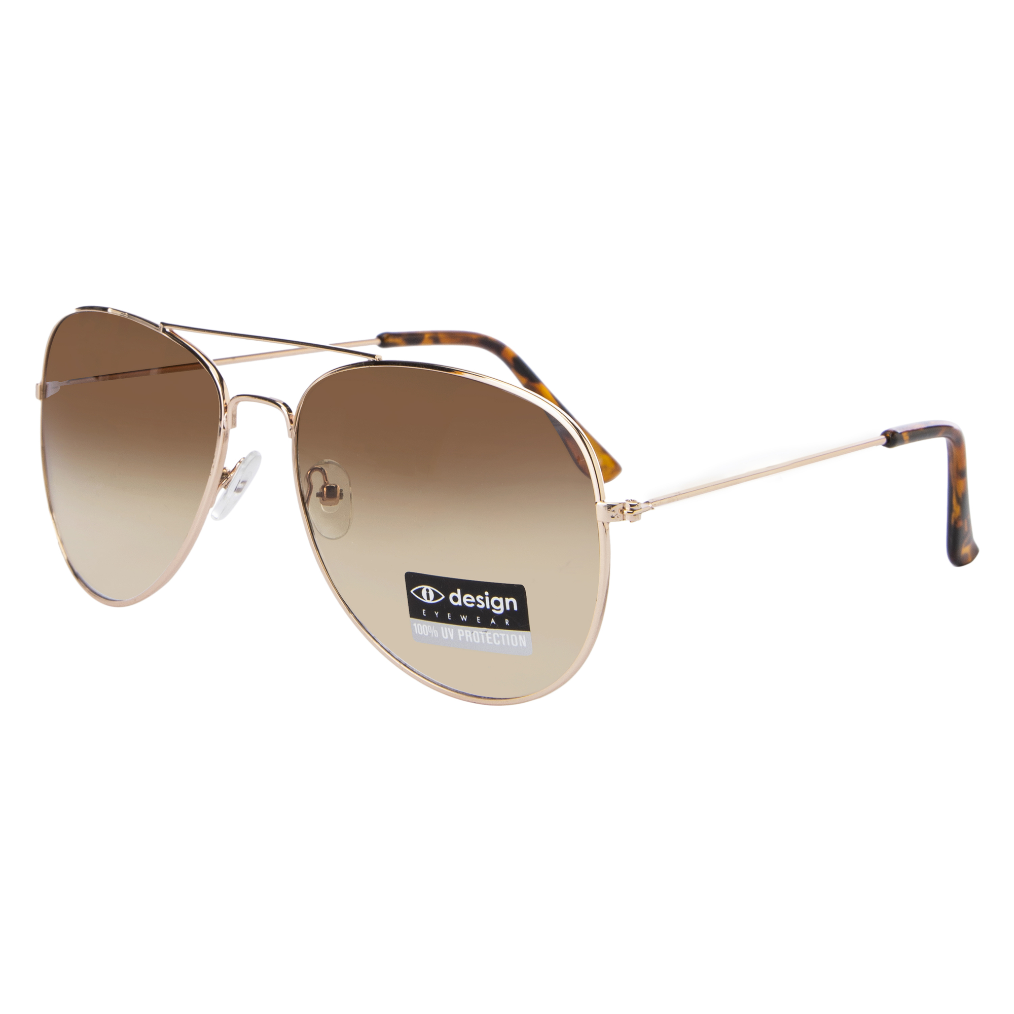 Gold Aviator Sunglasses