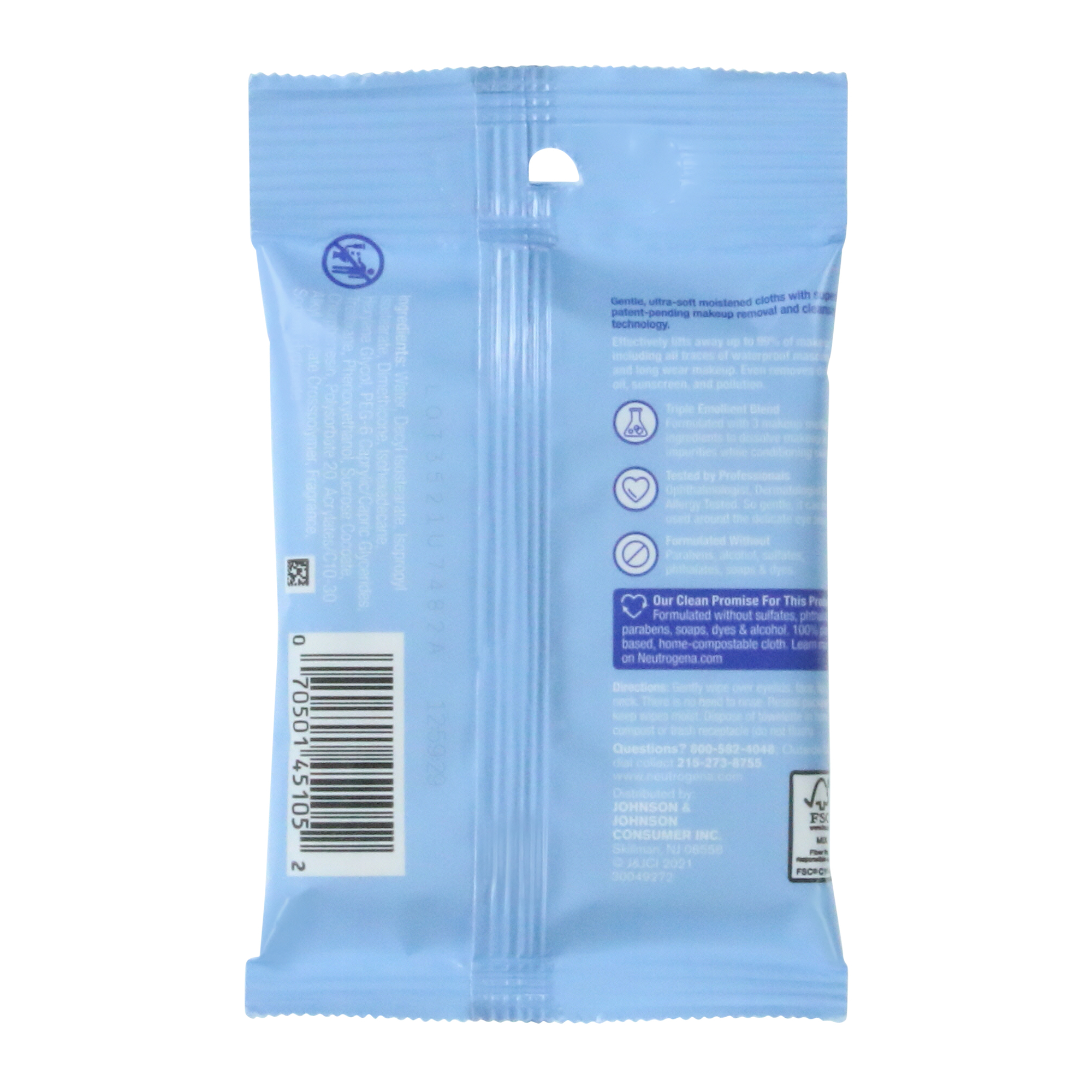 Neutrogena® Makeup Remover Cleansing Towlettes 7-Count Travel Pack