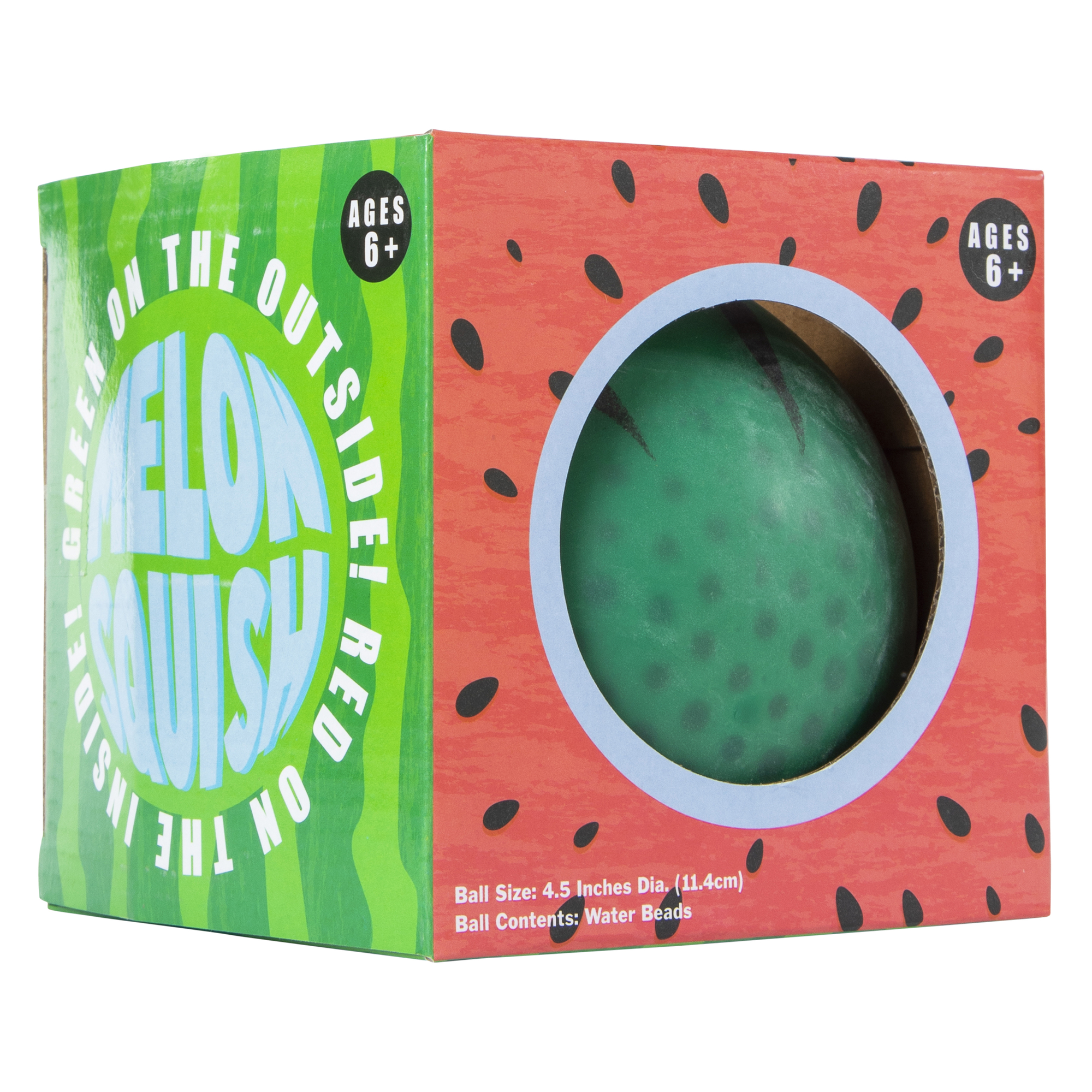 Watermelon Water Beads Squeeze Ball 4.5in