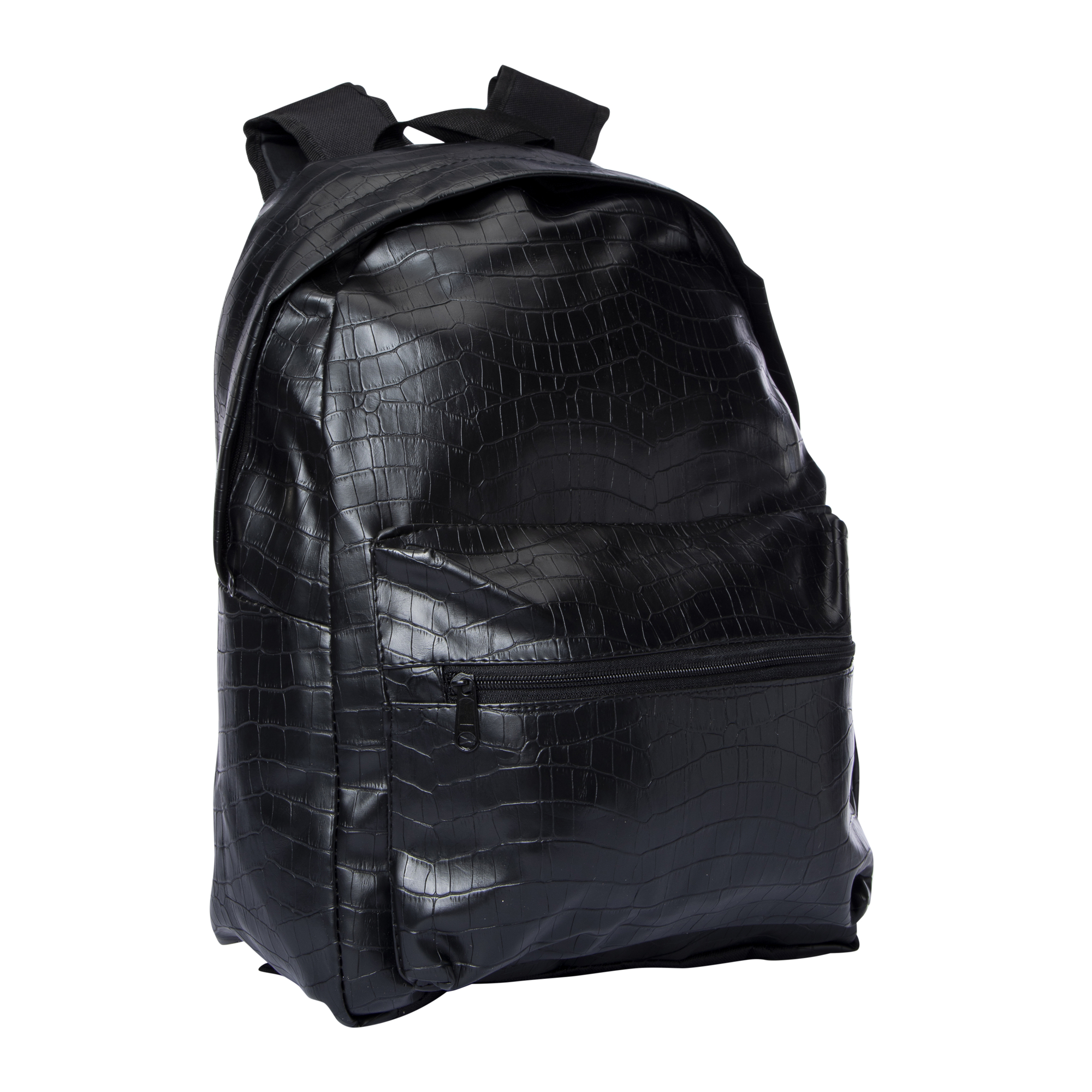 Faux Leather Backpack 19in