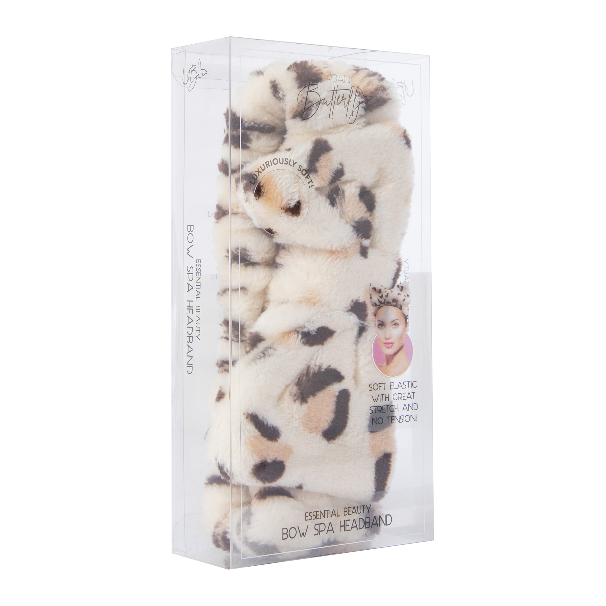 Leopard Bow Spa Headband