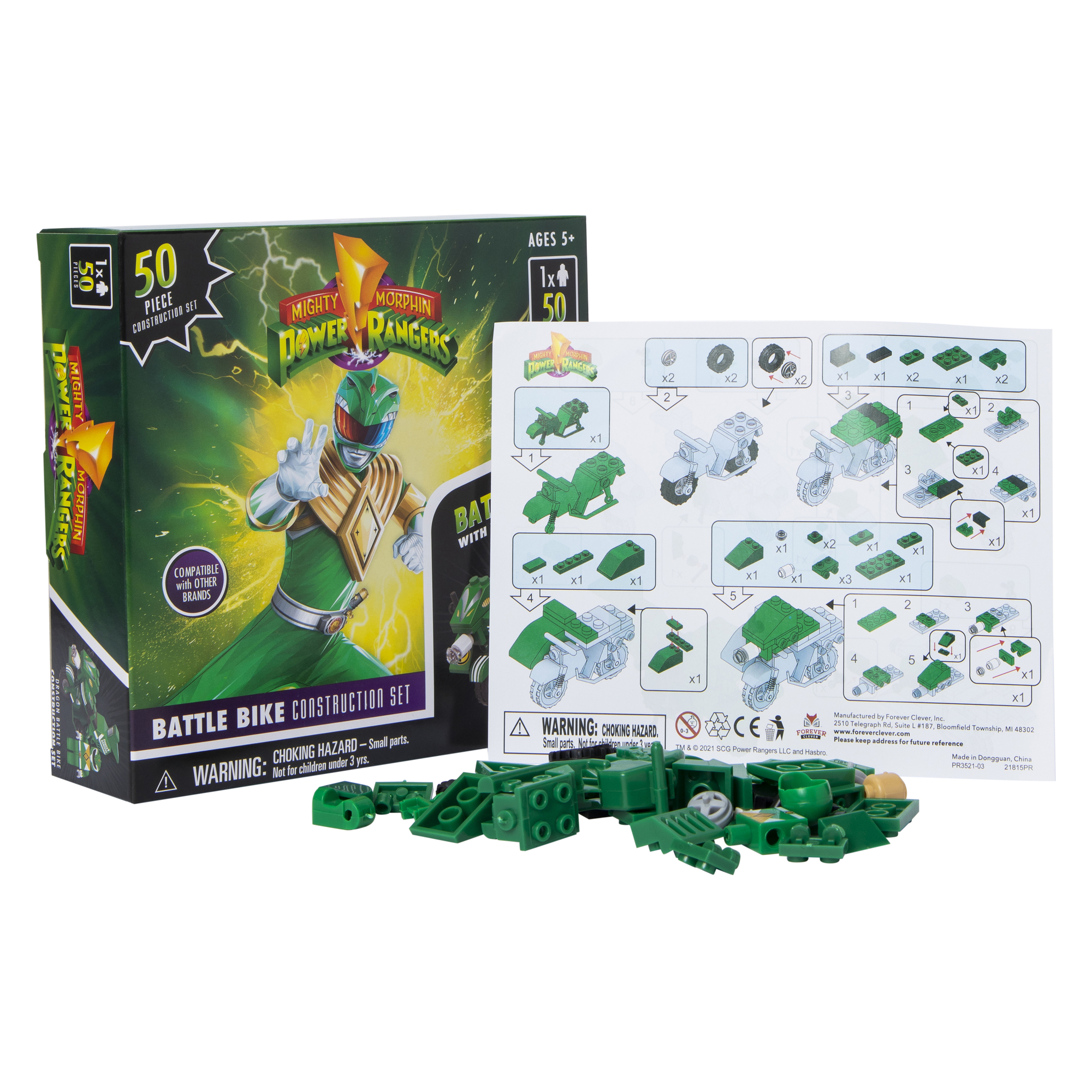 Mighty Morphin Power Rangers™ 50-Piece Construction Set & Figure