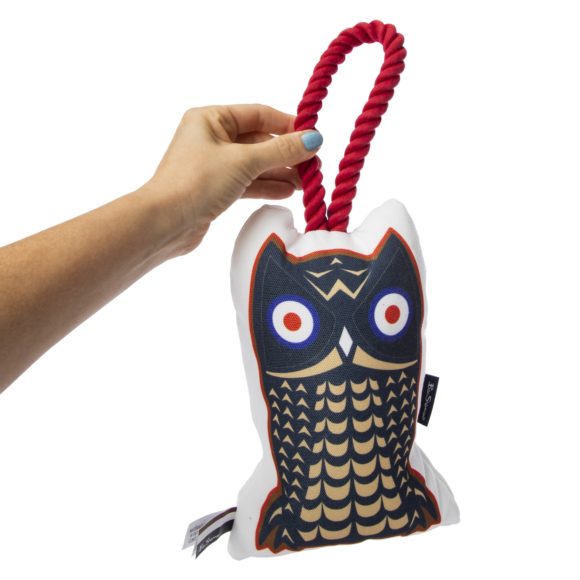 Ben Sherman® Canvas Owl Tugger Rope Dog Toy 22in