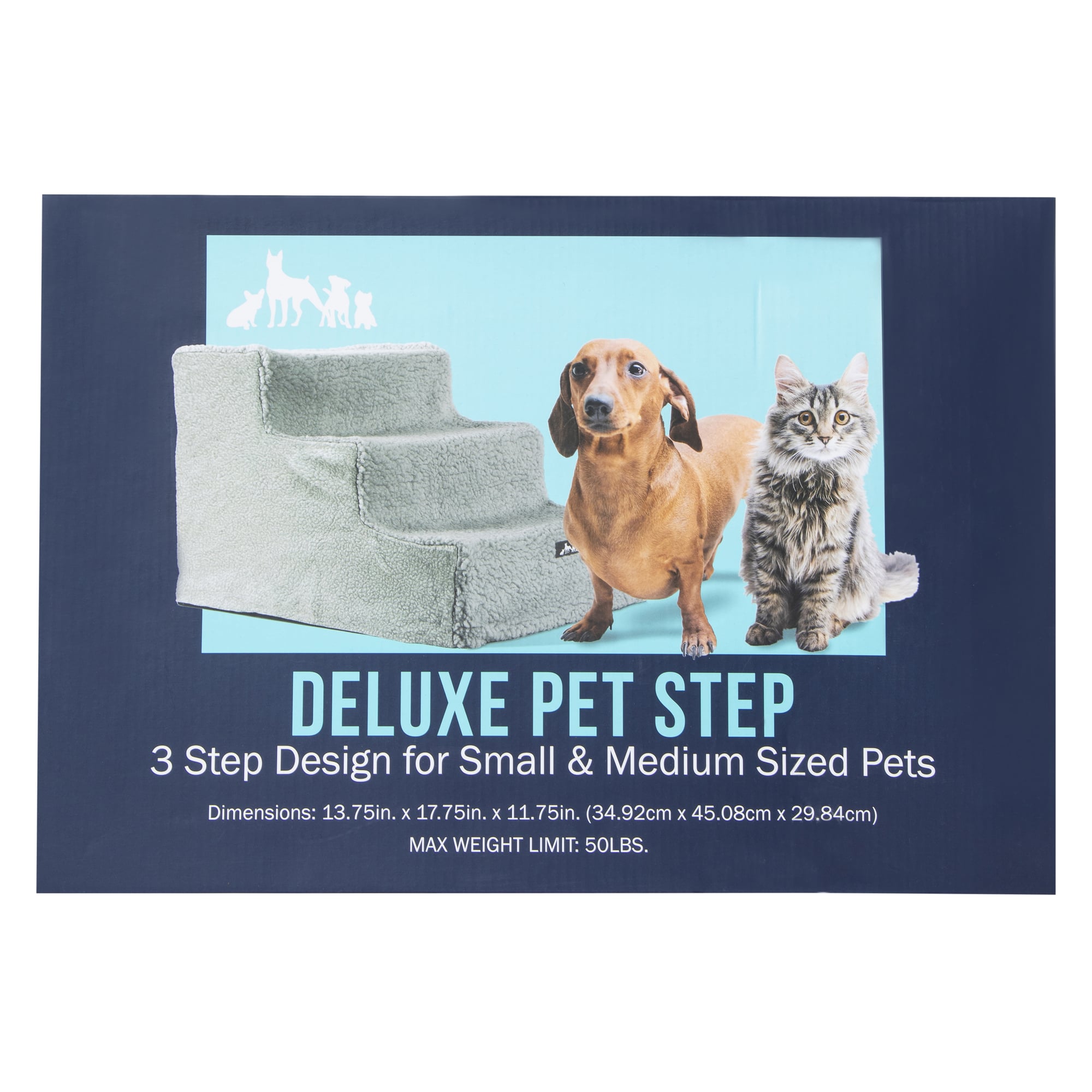 Deluxe 3-Step Pet Stairs 13.75in x 11.75in
