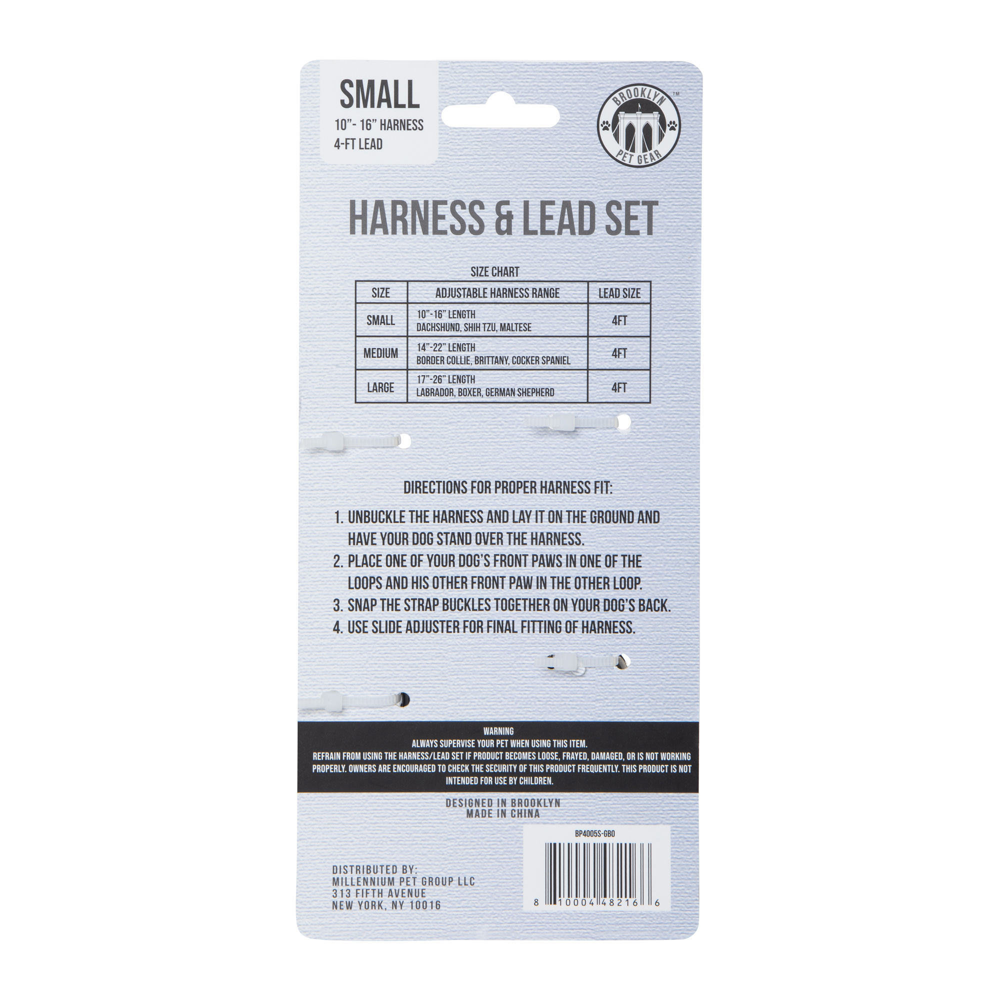Harness & Lead Set For Small Dogs
