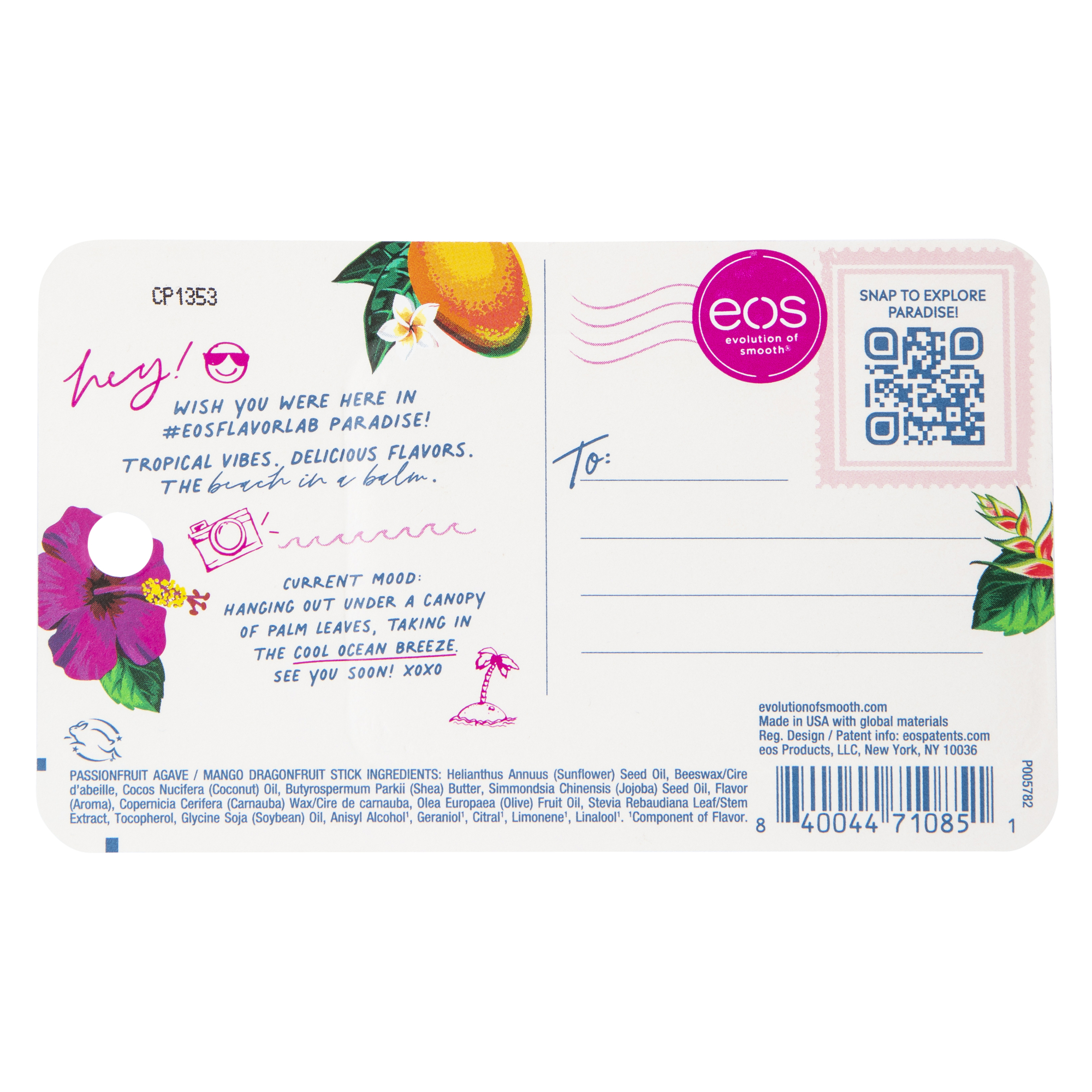 Eos® Passionfruit Agave & Mango Dragonfruit Lip Balm 2-Pack