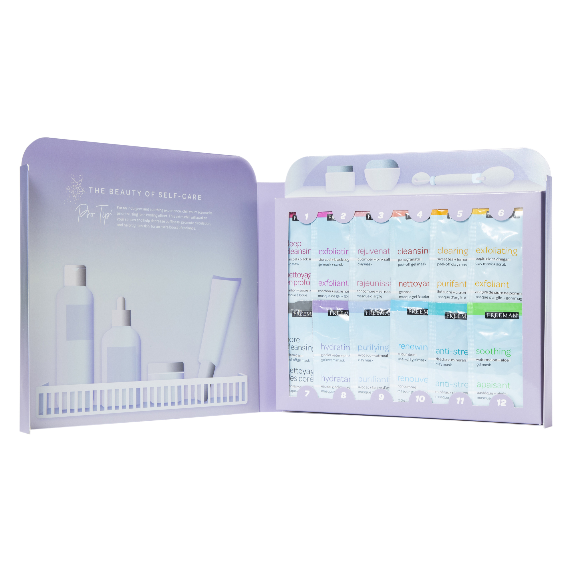 Freeman® Mask + Chill Self-Care Skincare Fridge 12-Piece