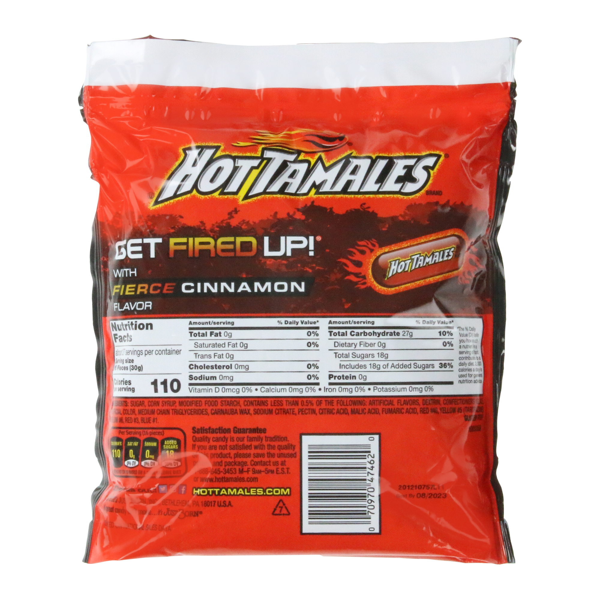 Hot Tamales Fierce Cinnamon Chewy Candies 28.8oz