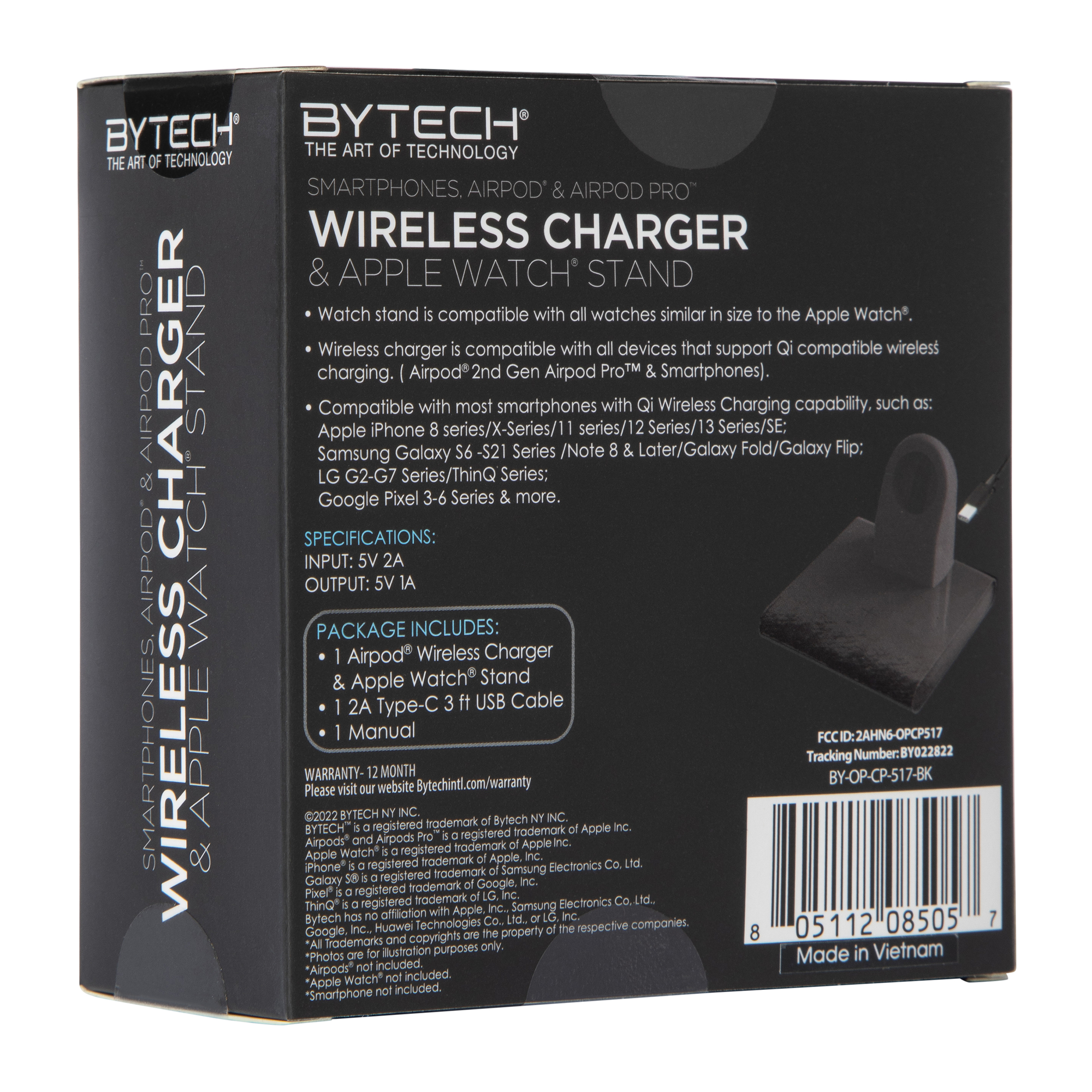 Wireless Charger & Stand For Apple Watch®