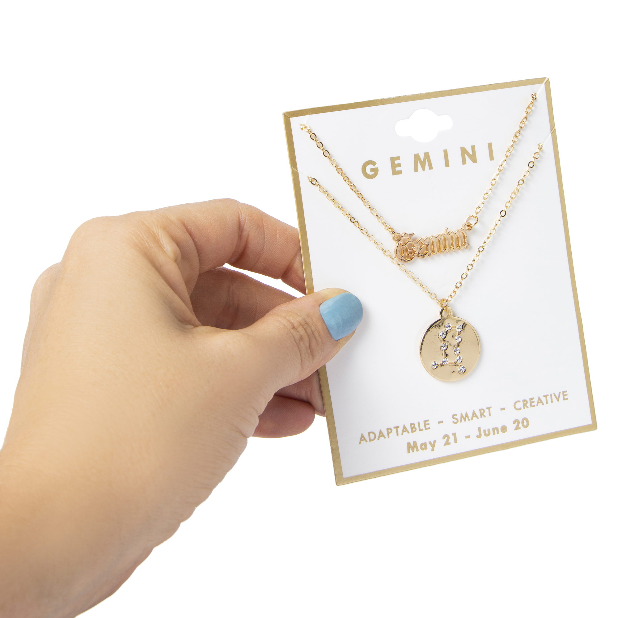 Layered Zodiac Necklace - Gemini
