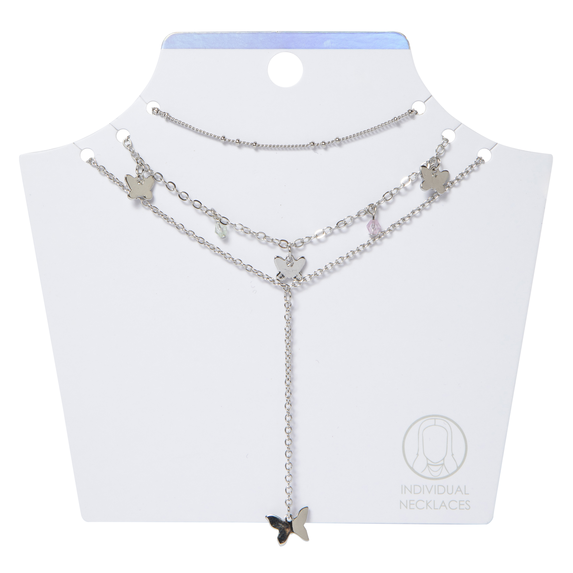 Butterfly Layered Y-Necklace