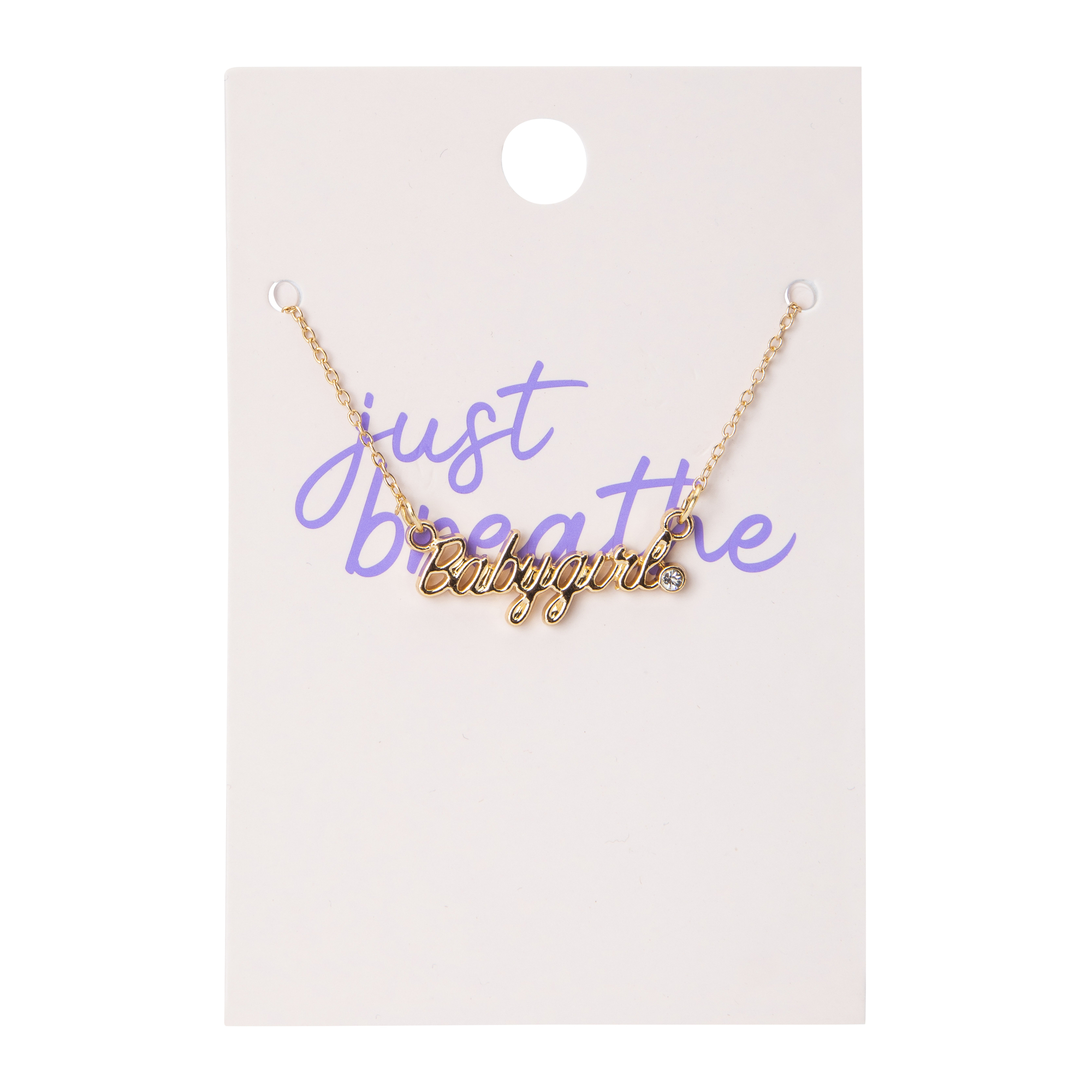 Just Breathe' Babygirl Necklace