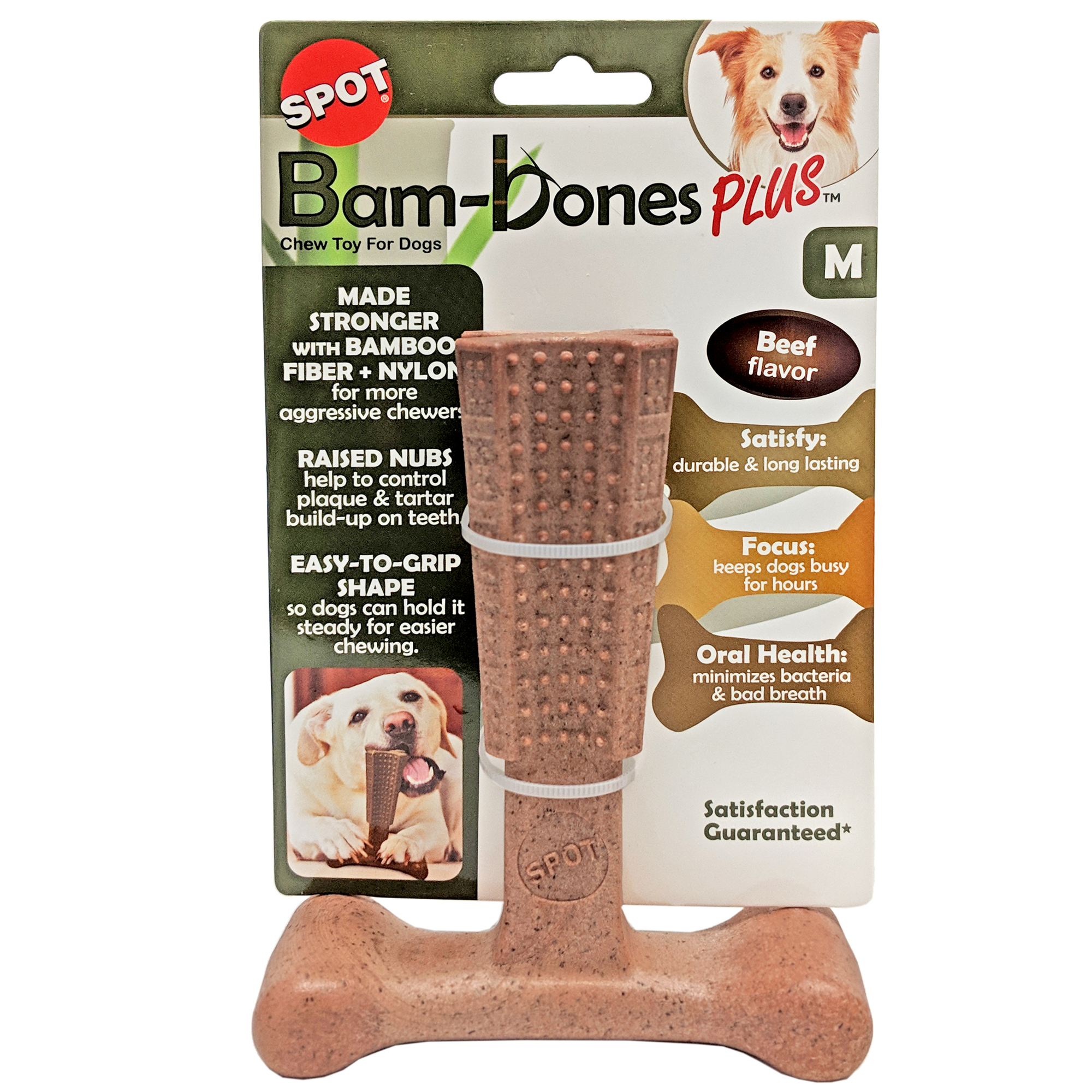 Bam-Bones Plus™ Chew Toy For Dogs, Beef Flavor