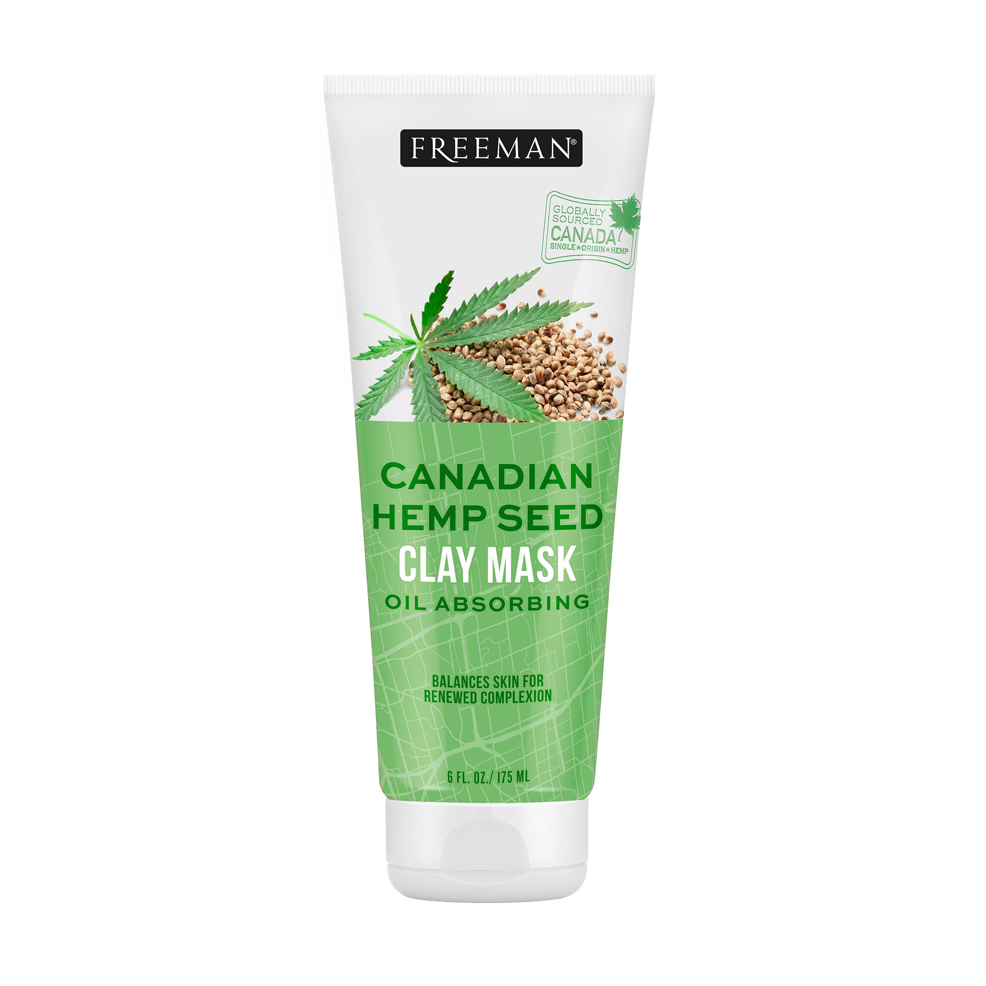 Freeman® Canadian Hemp Seed Clay Mask 6oz