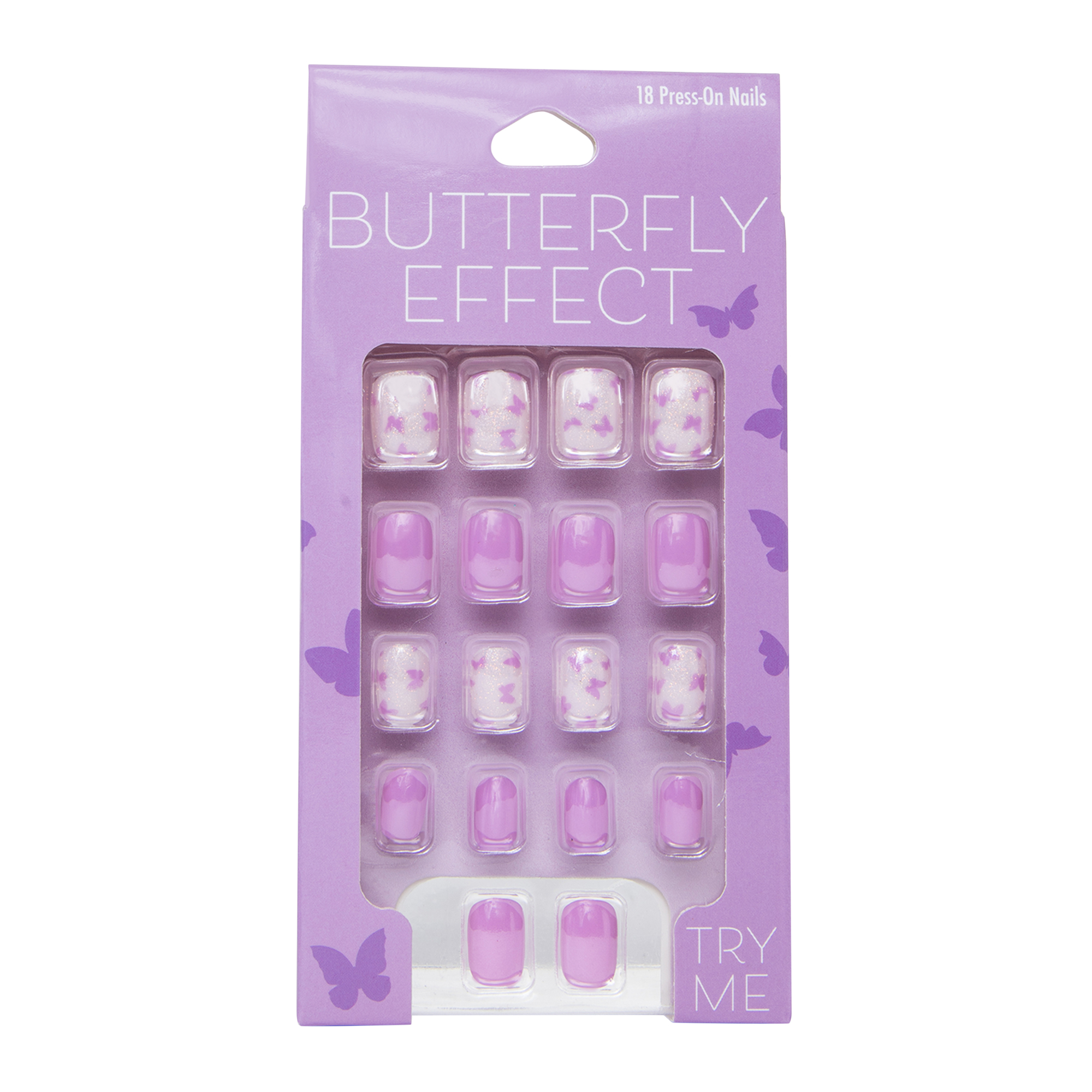 Butterfly Press-On Nails 18-Piece Set