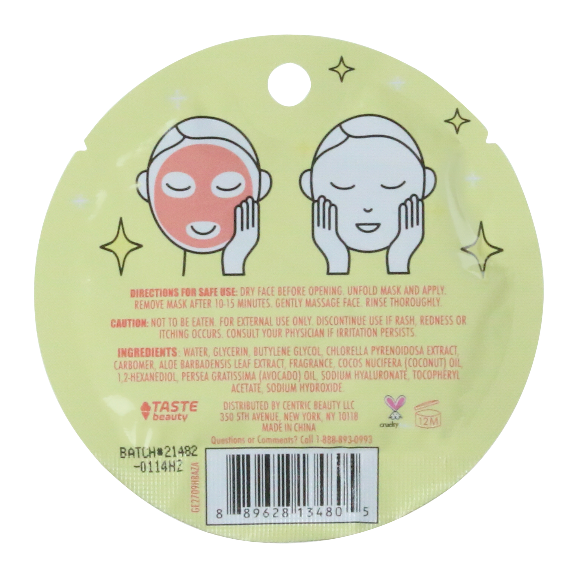 'Peach Of My Heart' Peach-Scented Sheet Mask