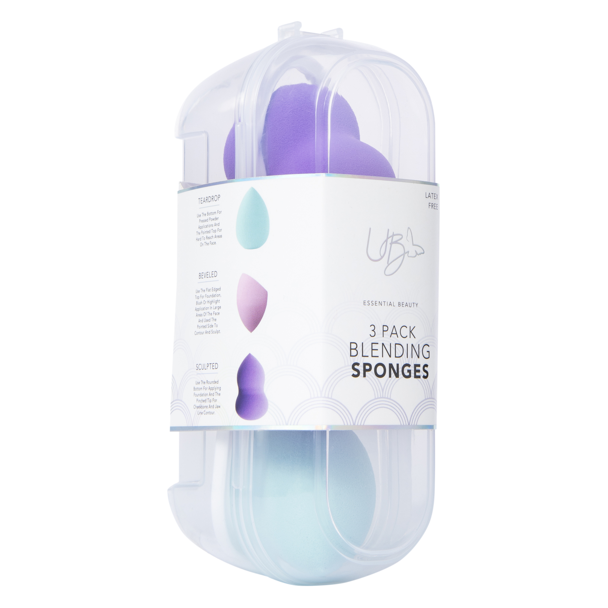 Latex-Free Blending Sponges 3-Pack With Case