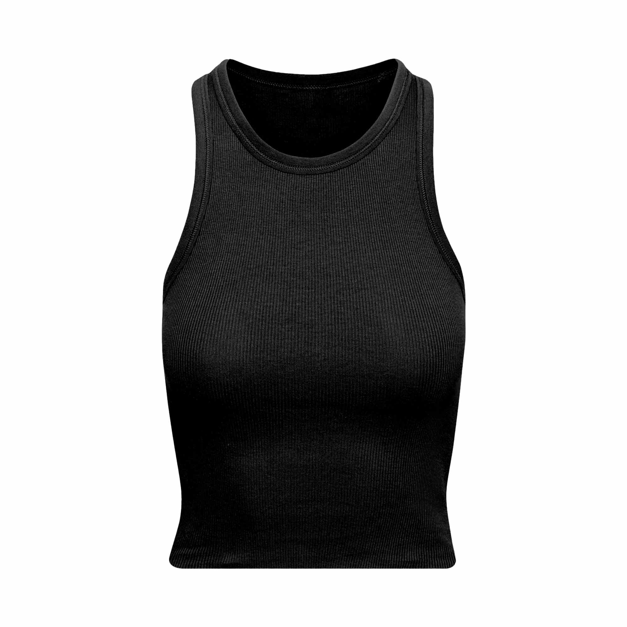 Juniors Ribbed Razorback Tank Top