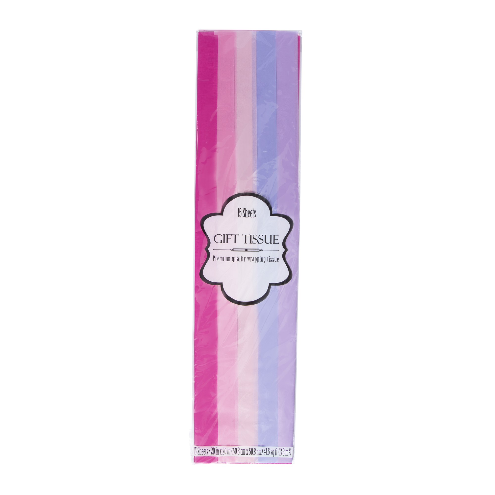 Pink & Purple Gift Tissue - 15 Sheets