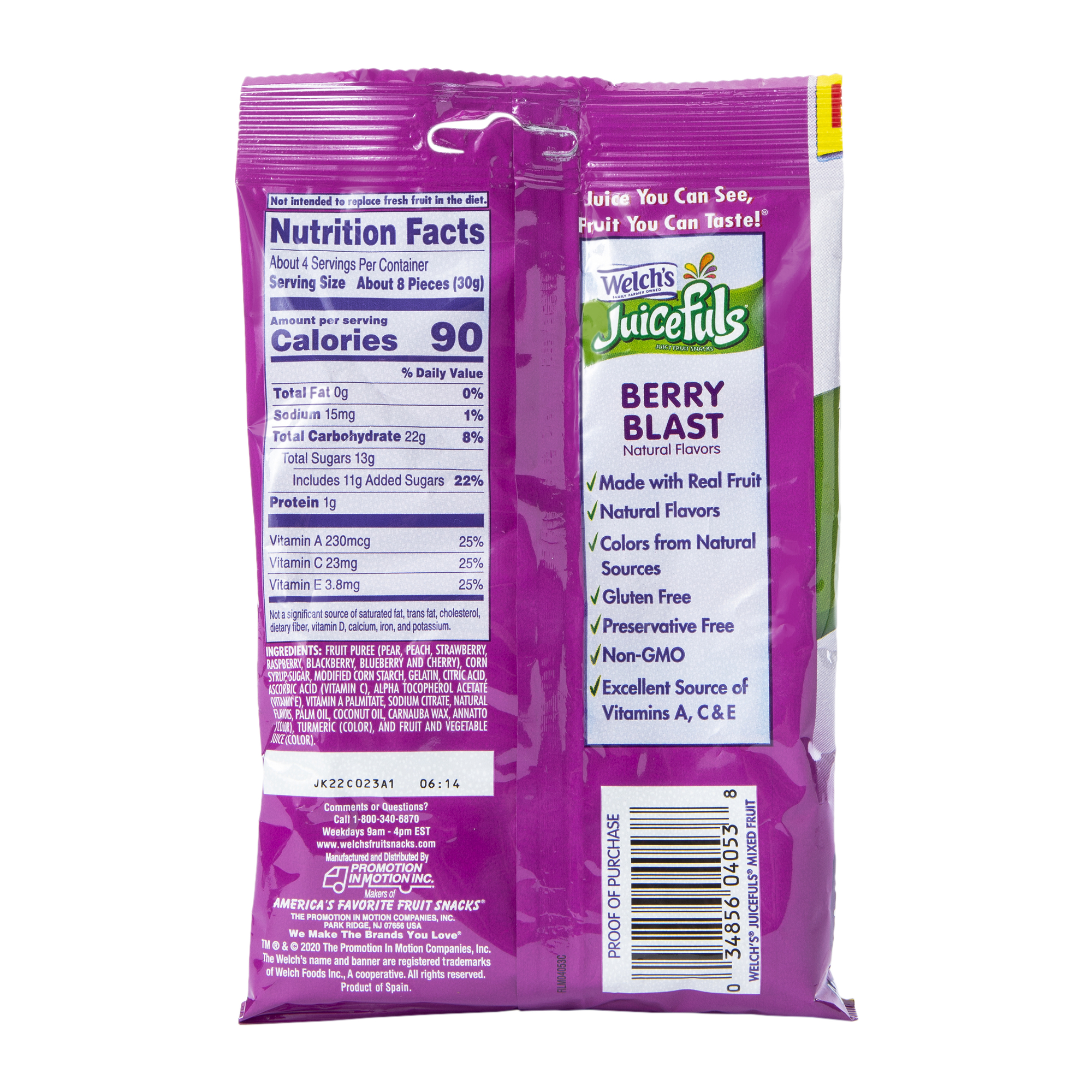 Welch's Juicefuls® Berry Blast Juicy Fruit Snacks 4oz