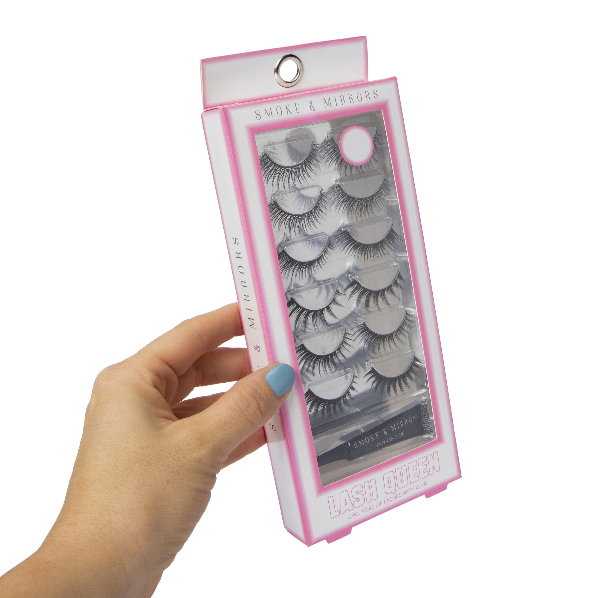 Smoke & Mirrors 6-Pair Faux Eyelashes & Glue Set