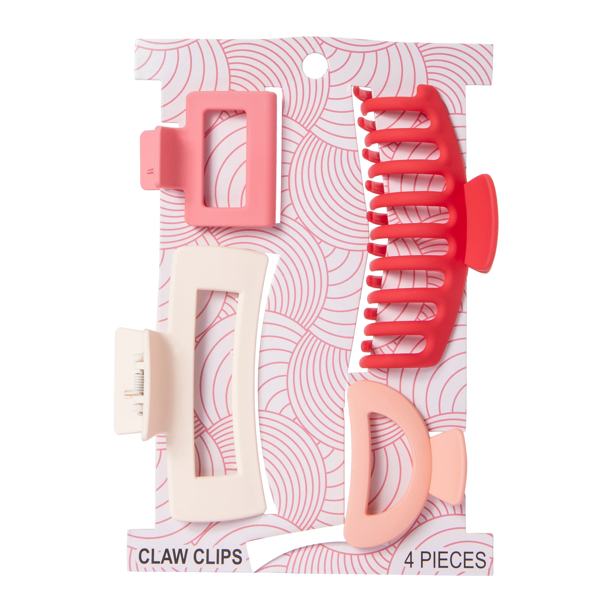 Claw Hair Clips 4-Pack