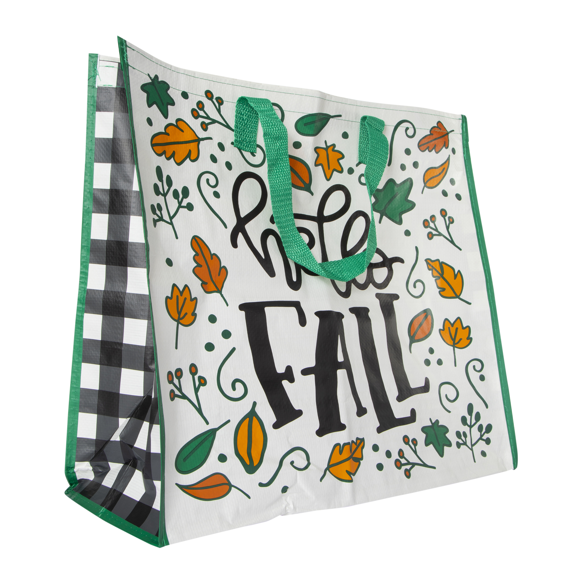 Hello Fall' Reusable Shopper Bag 20.5in x 17.7in 7.9in