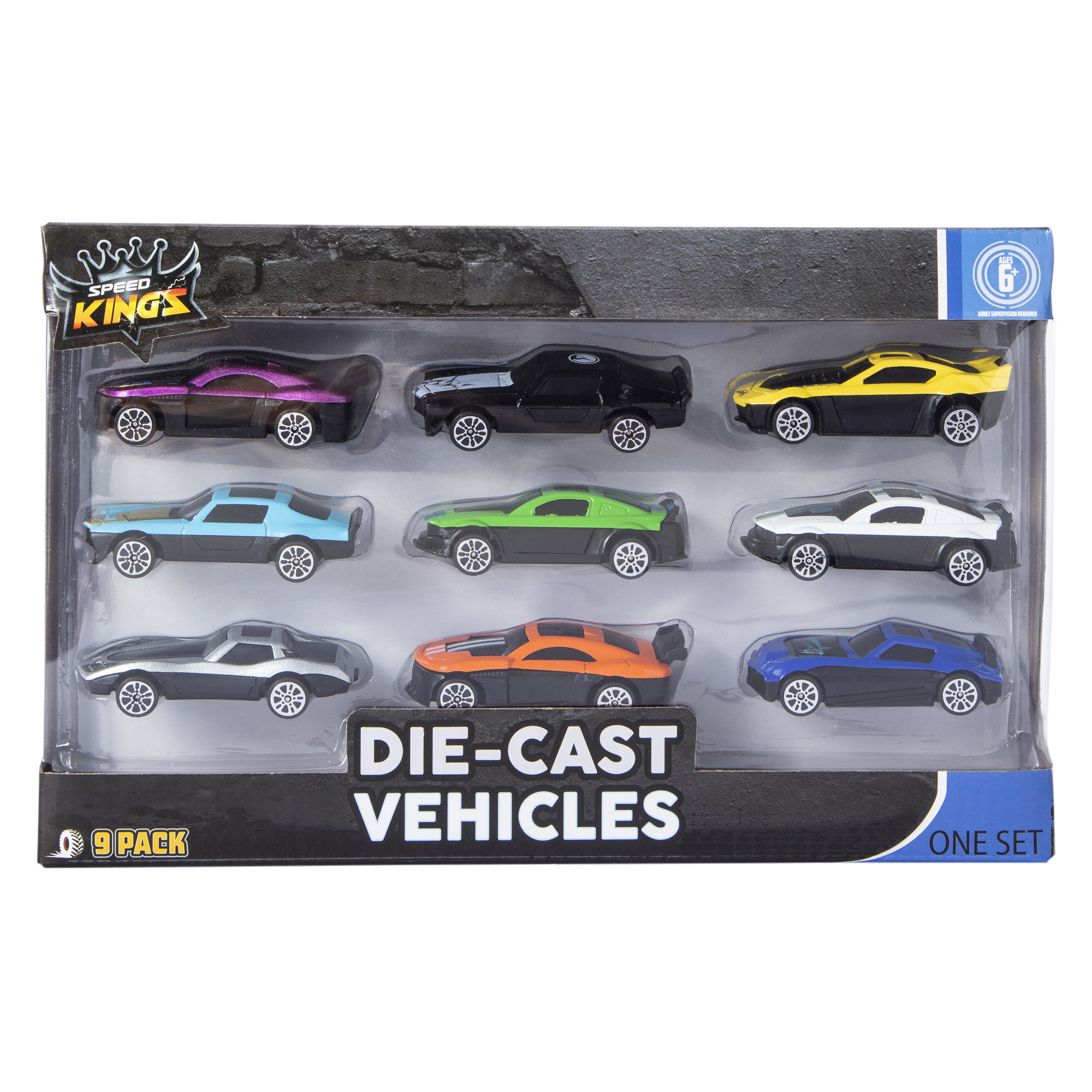 Die-Cast Toy Vehicles 9-Pack (Styles May Vary)