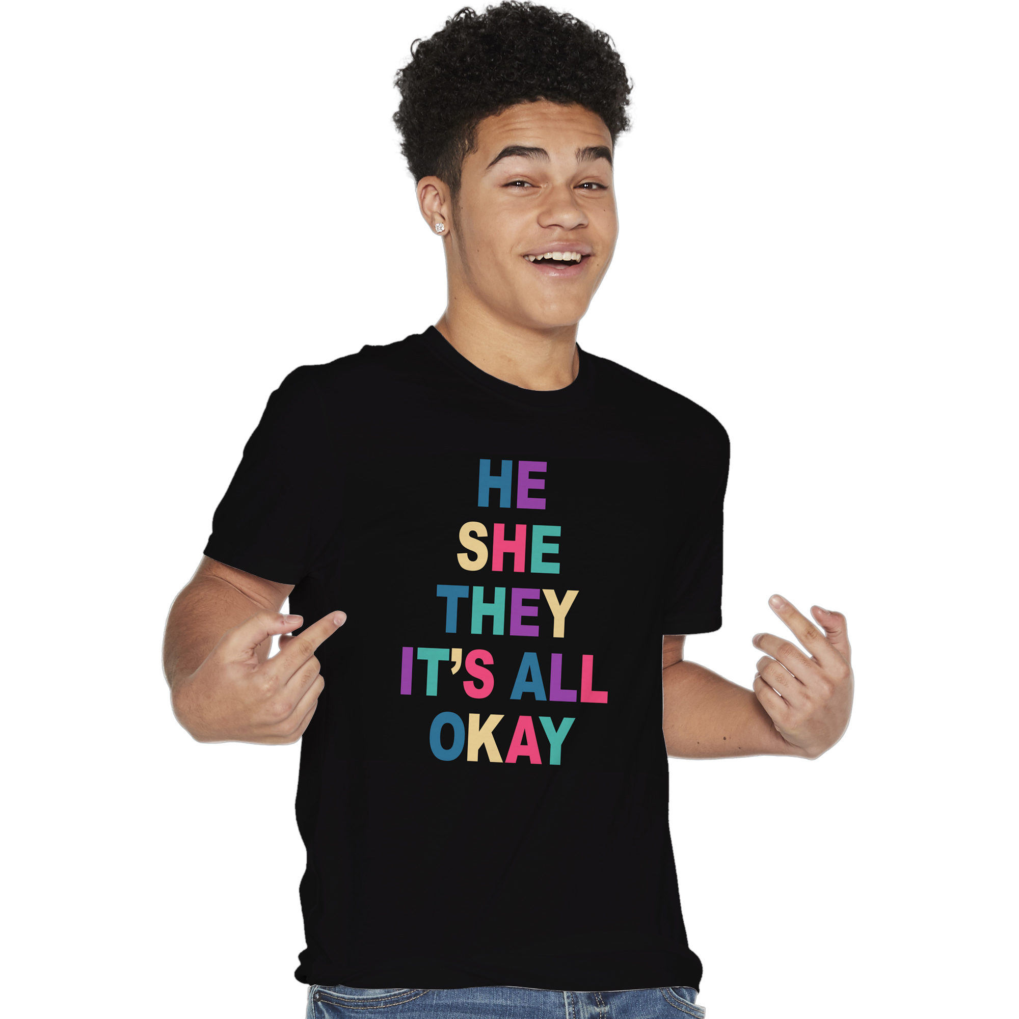 He She They It's All Okay' Graphic Tee
