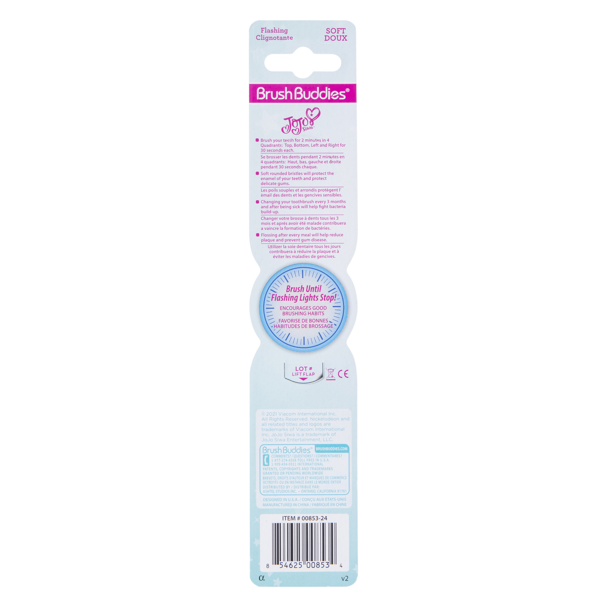 Jojo Siwa™ Flash Toothbrush Brush Buddies™