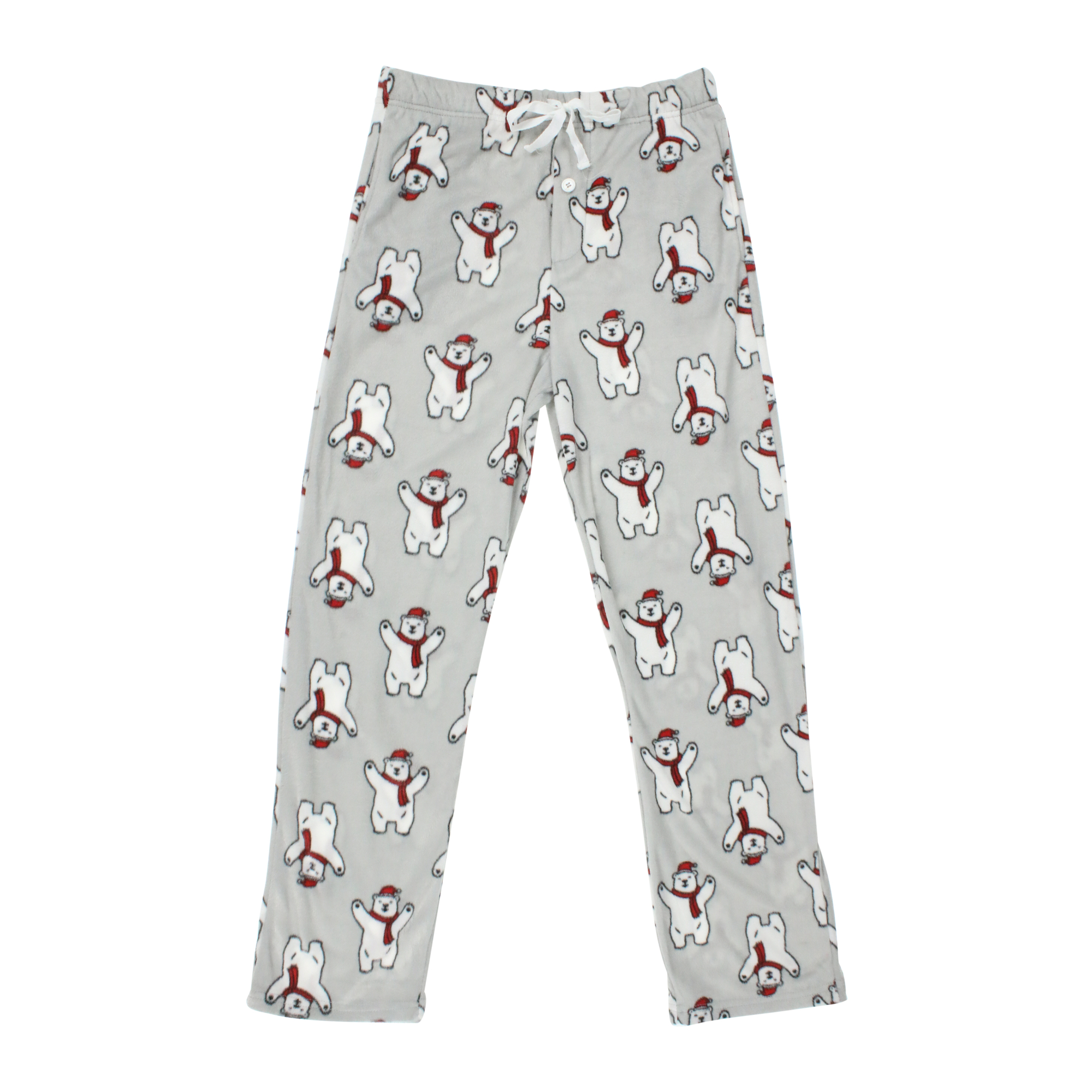 Young Men's Plush Lounge Pants - Polar Bear Print