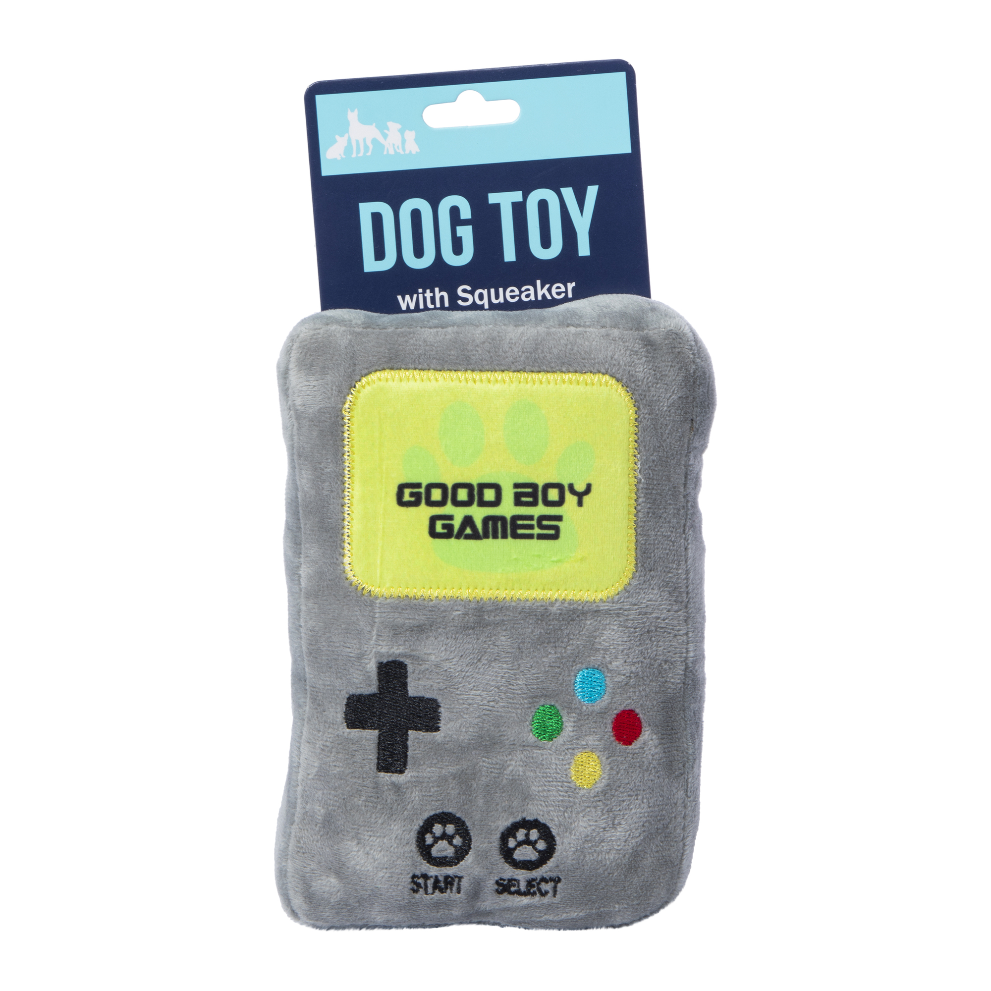 Good Boy Games Crinkle Plush Dog Toy 7in
