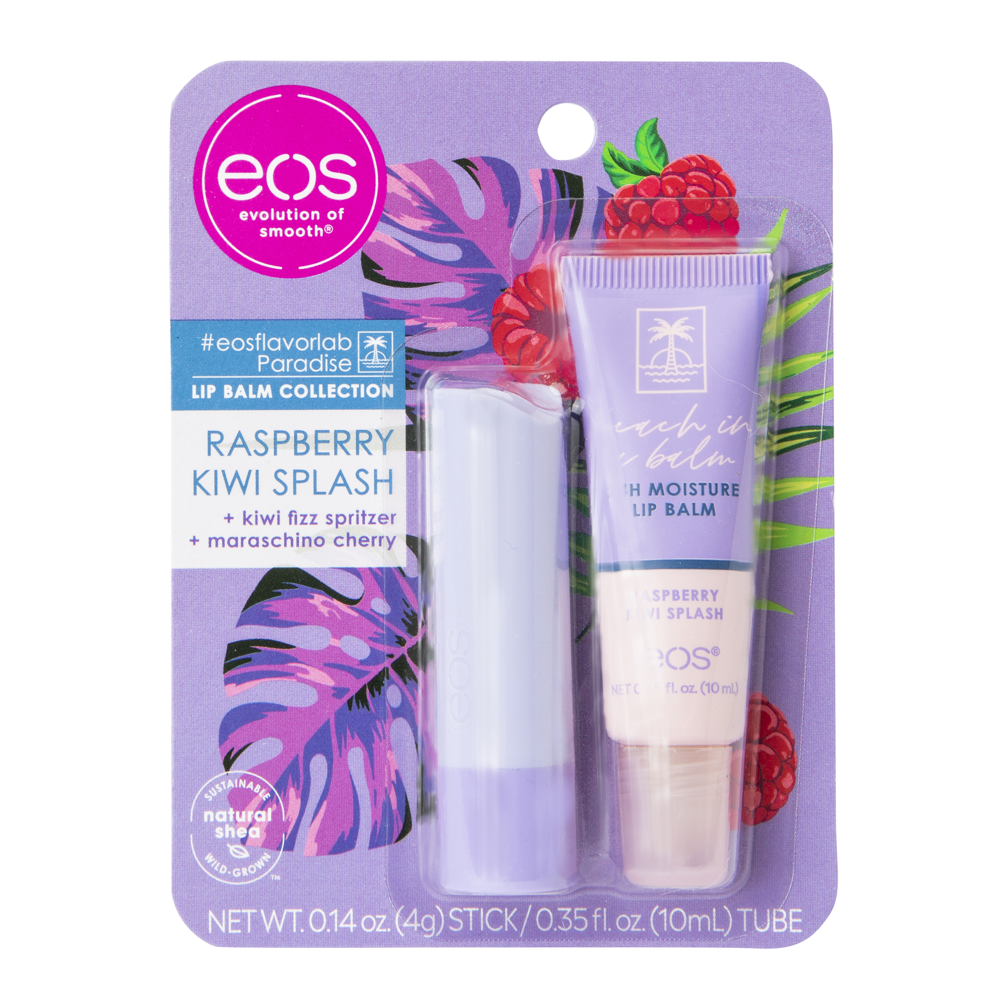 Eos® Raspberry Kiwi Splash Lip Balm 2-Pack