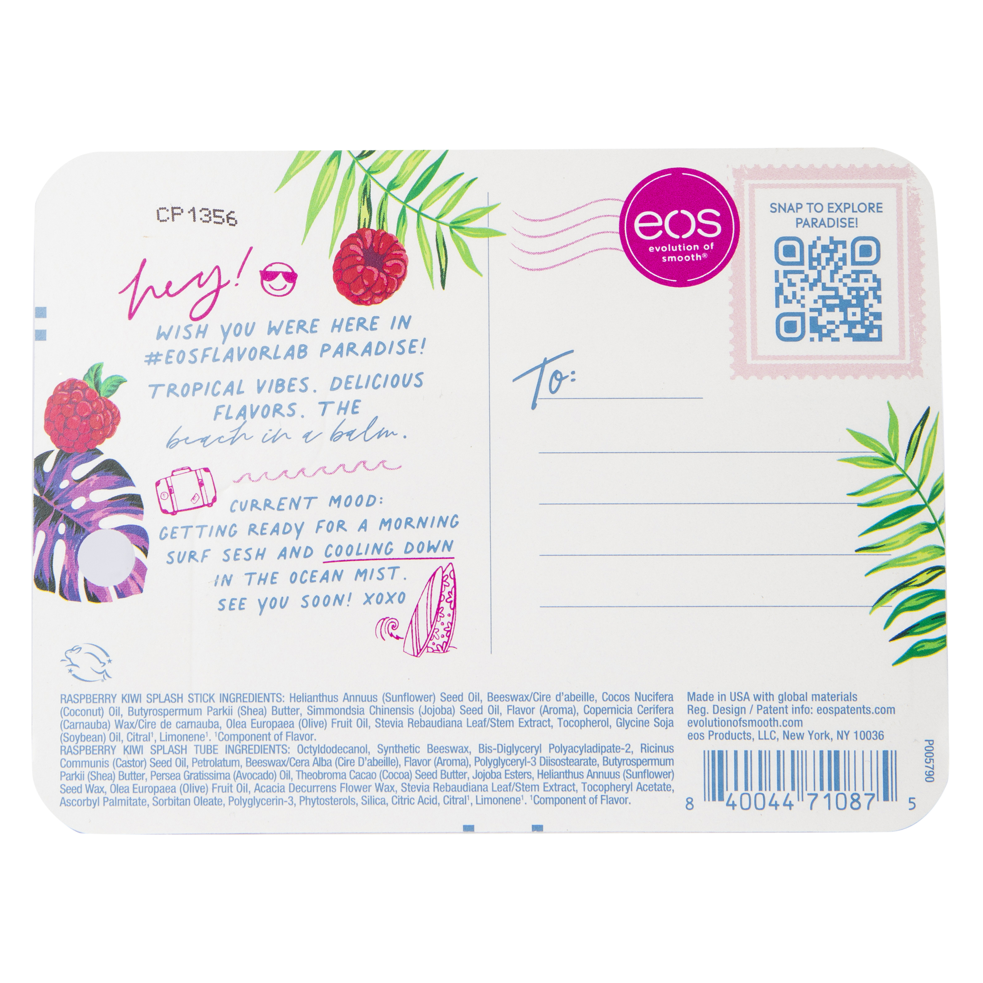 Eos® Raspberry Kiwi Splash Lip Balm 2-Pack
