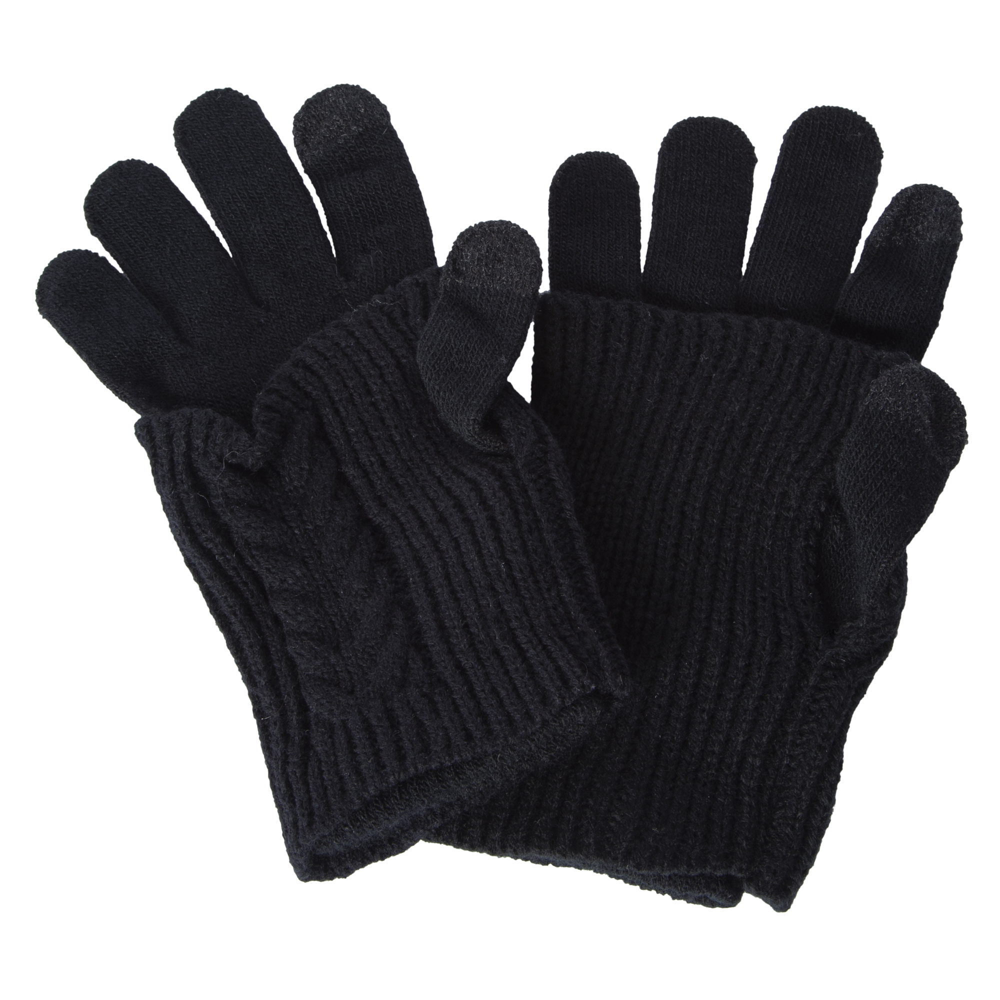 2-in-1 Knit Gloves w/ Tech Tips